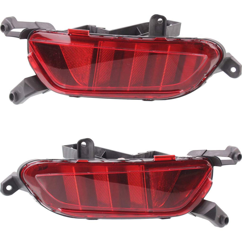 Mazda CX-3 Reflector Lights 2016-2019 Pair - DOT Certified Replacement for Driver & Passenger Side (MA1184107 + MA1185107, DB4G-51-5M0 + DB4G-51-5L0) - Perfect for Night Driving & Enhanced Vehicle Safety