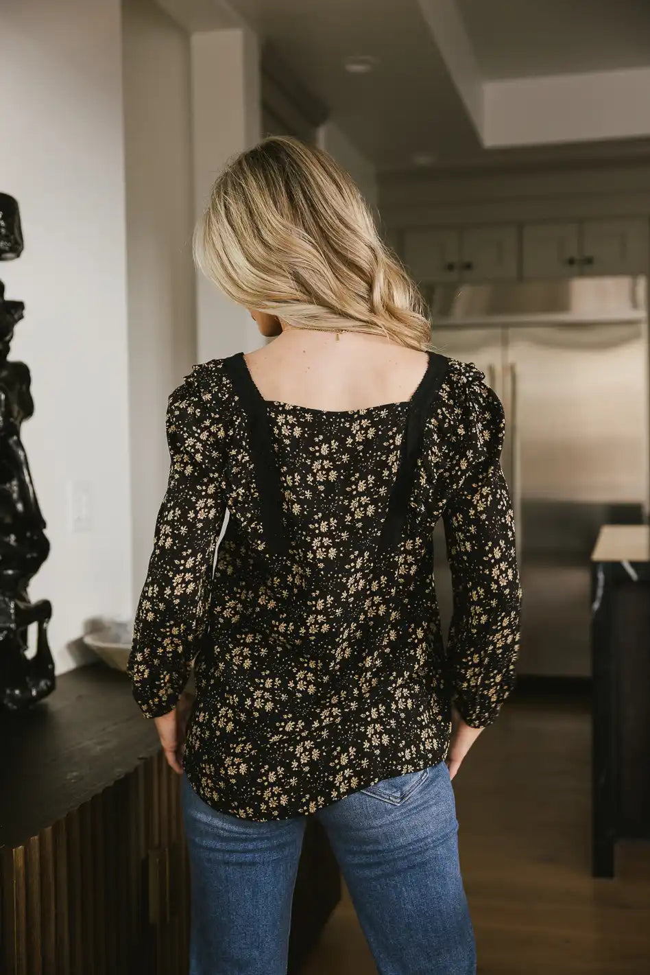 Angela Floral Blouse Women's Fashion Top | Elegant Floral Print Blouse for Spring & Summer | Perfect for Office, Date Night & Special Occasions