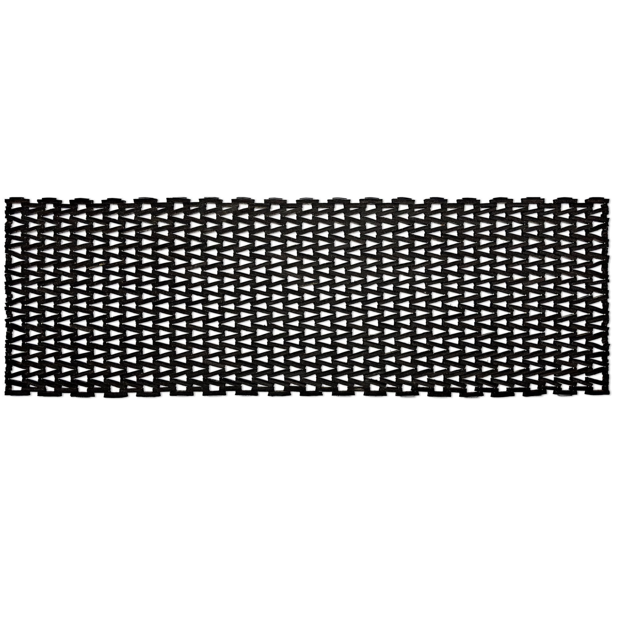 Durable Durite Recycled Tire-Link Outdoor Entrance Mat - Heavy Duty Herringbone Weave, 24