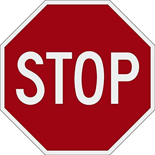 Vinyl Safety & Warning Stickers Bundle - Stop Sign, Warehouse Signs - 13
