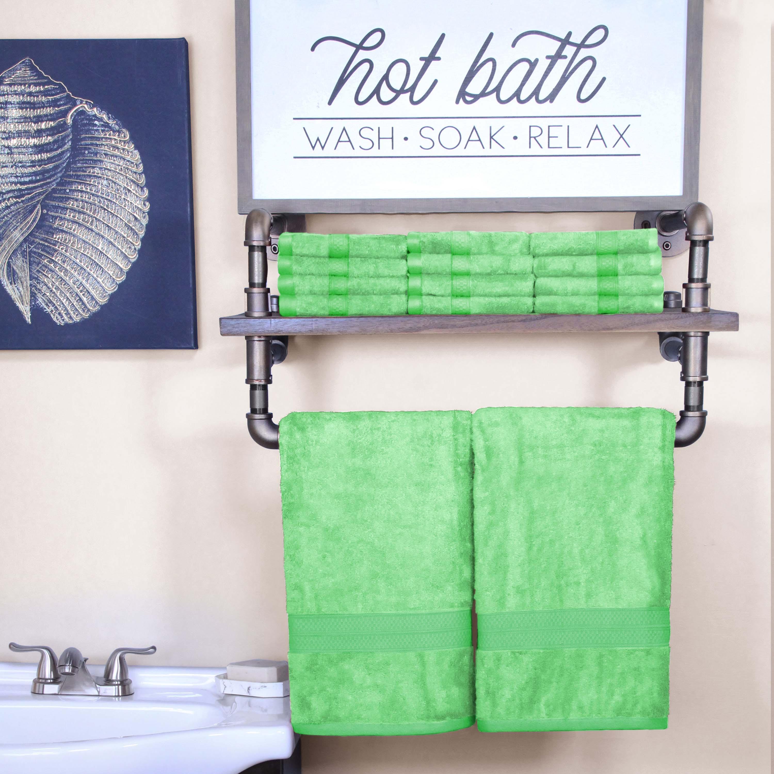Ultra Soft Rayon Bamboo Cotton Blend Bath & Face Towel Set | Eco-Friendly, Absorbent & Hypoallergenic | Perfect for Spa, Gym & Luxury Bathroom