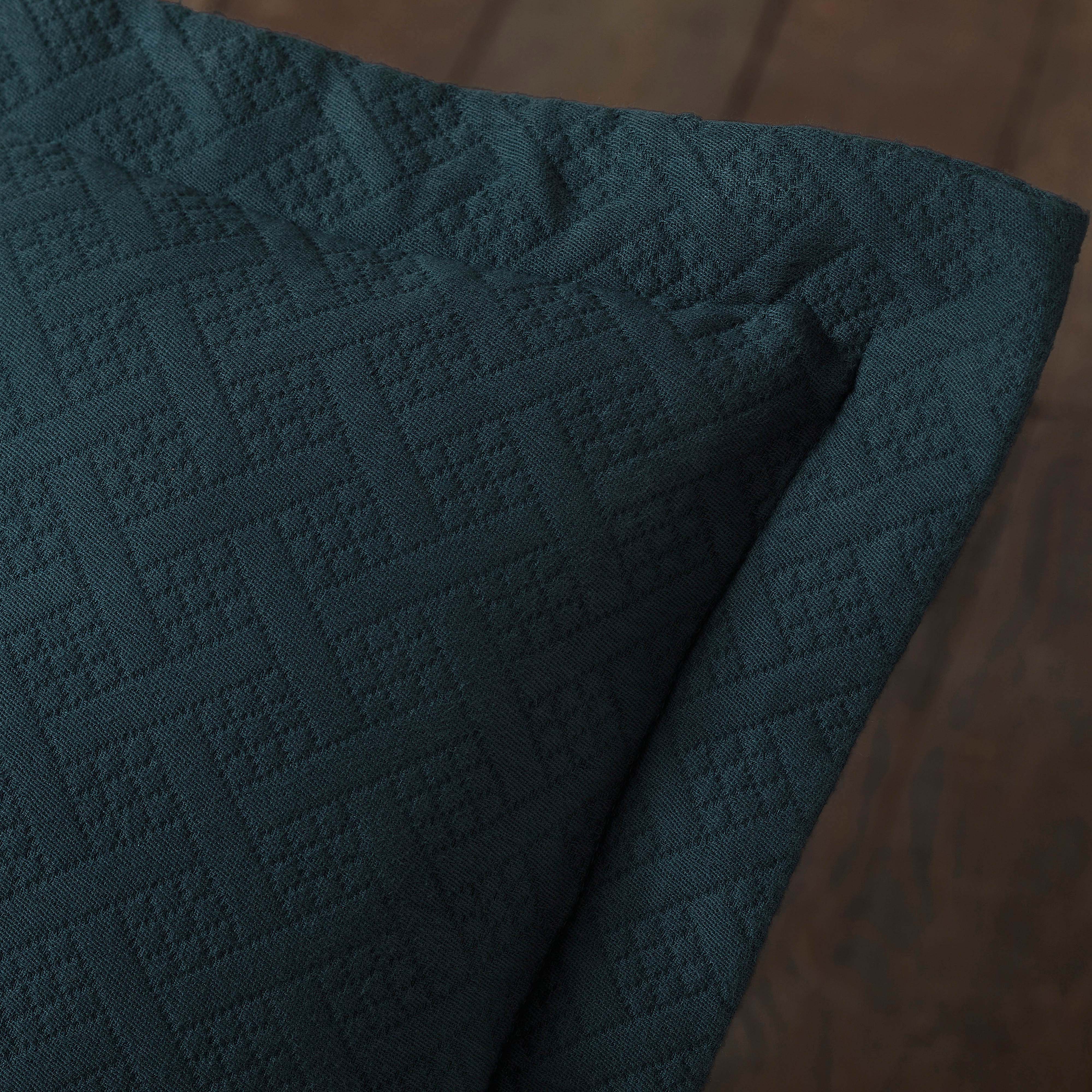 Basket Weave Matelasse Cotton Bedspread Set - Queen Size 3-Piece Luxury Bedding for Master Bedroom - Perfect for Home Decor, Guest Room & Hotel Style Comfort