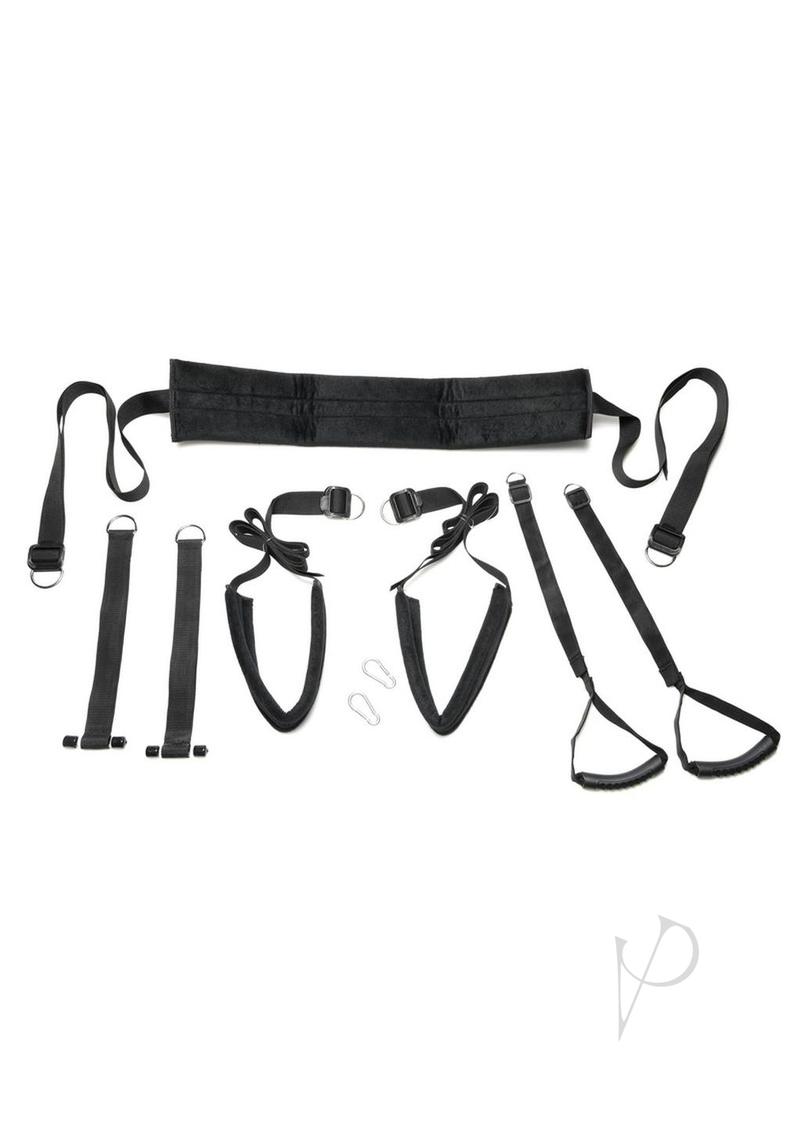Black Bedroom Bliss Lover's Door Swing - Perfect for Romantic Getaways & Spicing Up Your Love Life