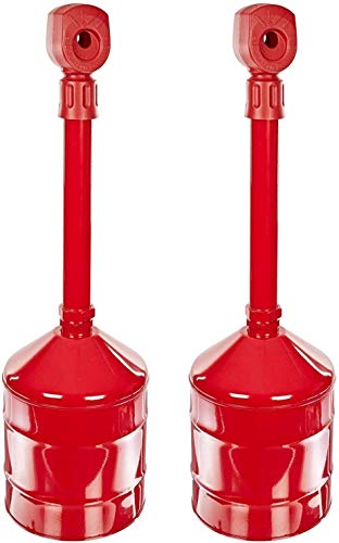 Heavy Duty 5 Gallon Steel Cigarette Butt Receptacle - 11.5