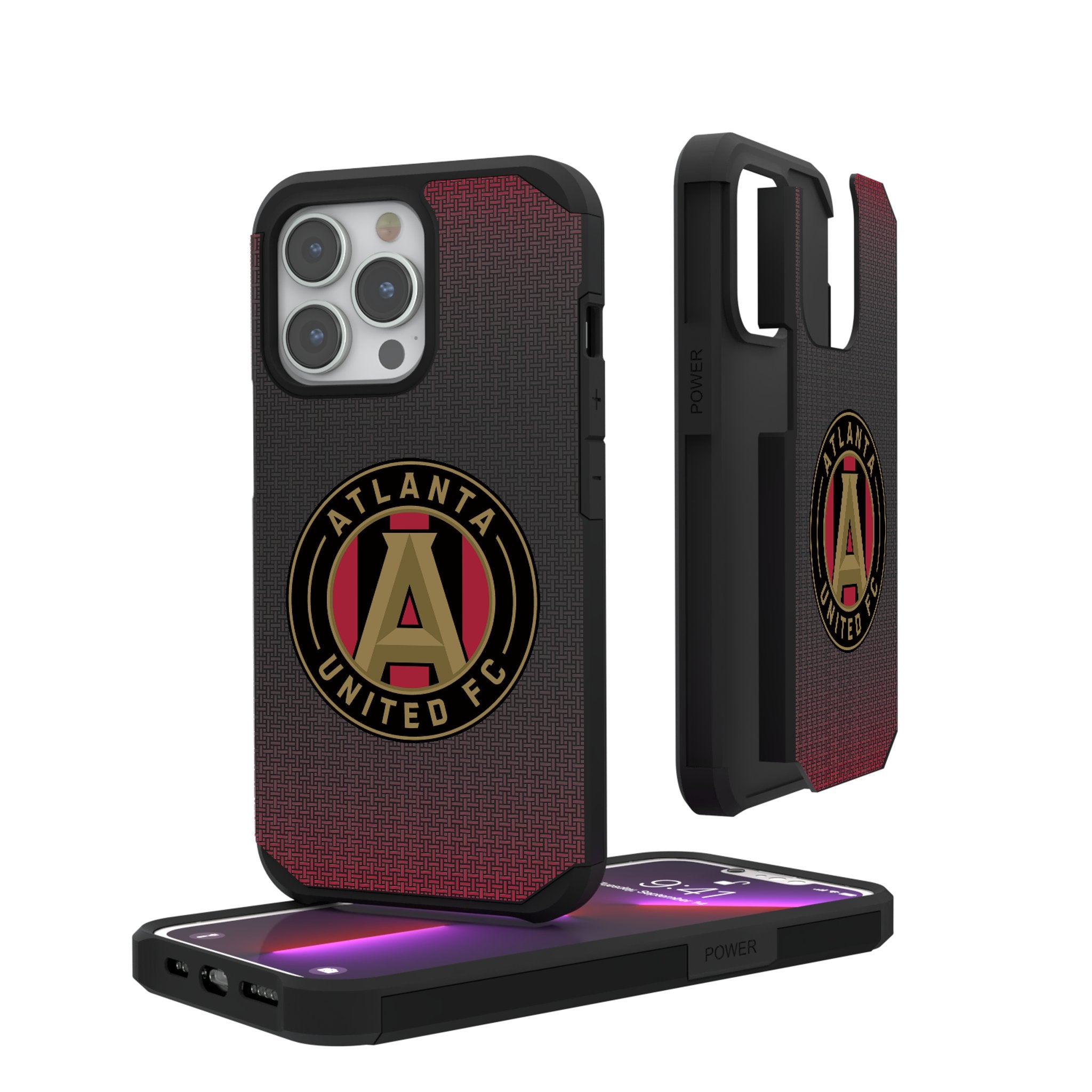 Atlanta United FC Rugged Phone Case - Durable Linen Cover for iPhone & Samsung | Perfect for Soccer Fans & Outdoor Activities