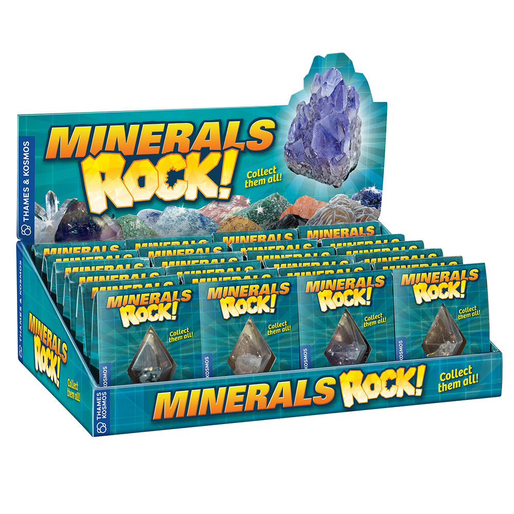 Authentic Mineral Rock Specimen Collection - 24-Piece Gift Set for Geology Enthusiasts | Perfect for Classroom Learning, Science Projects & Home Decor