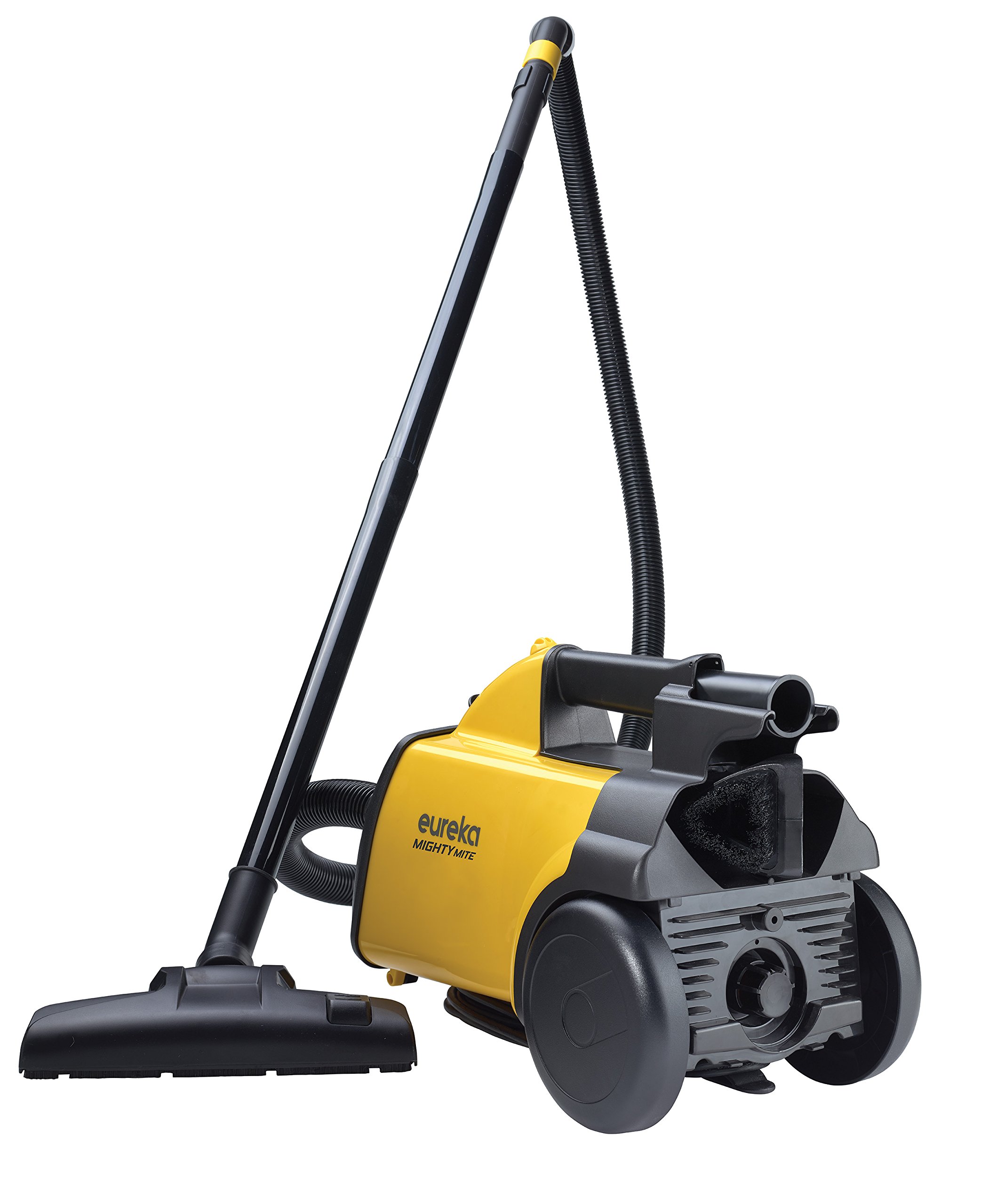 Hoover Commercial PORTAPOWER Lightweight Canister Vacuum Cleaner with Attachments - Eureka 3670M Powerful Canister Vacuum for Carpets & Hard Floors - Includes 5 Bags (Yellow) - Ideal for Home, Office & Commercial Cleaning
