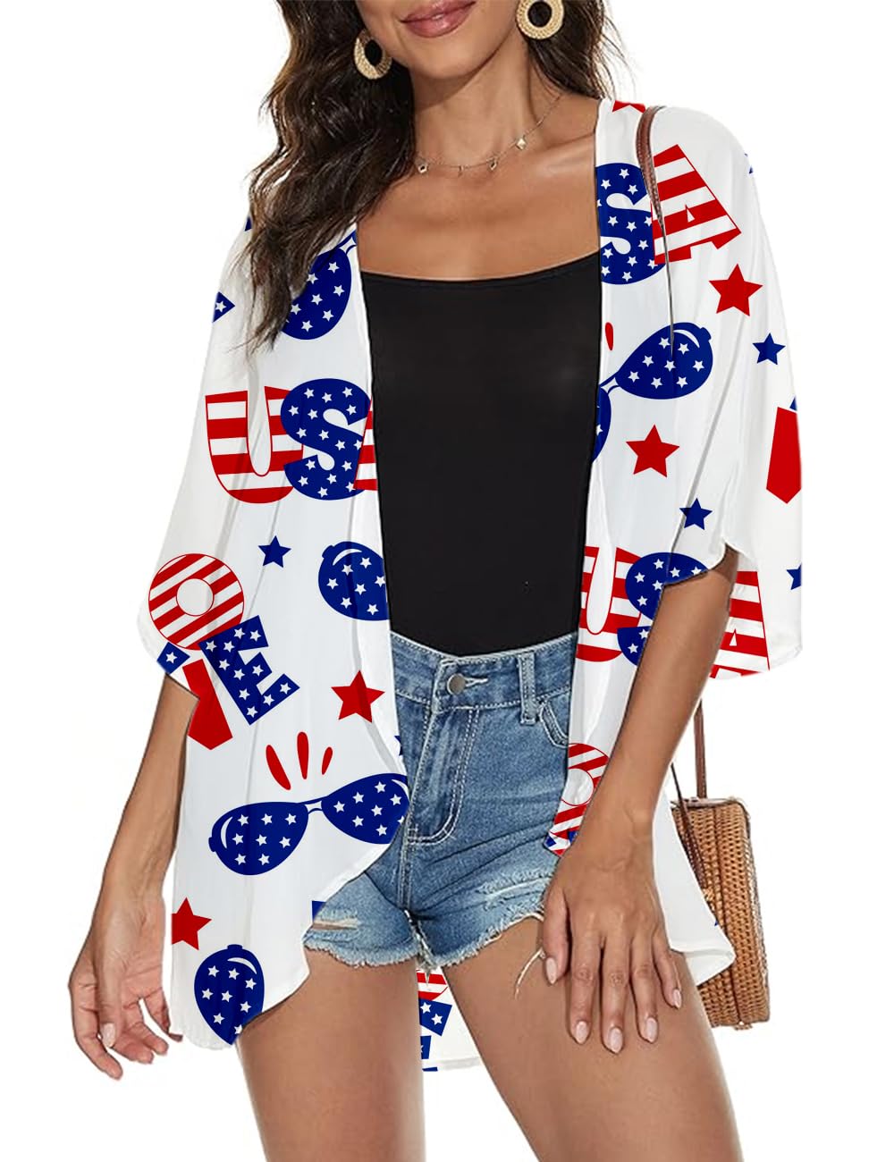 Women's Lightweight Beach Kimono Cardigan Cover Up - Summer Holiday Casual Tops for Pool, Beach & Vacation Wear