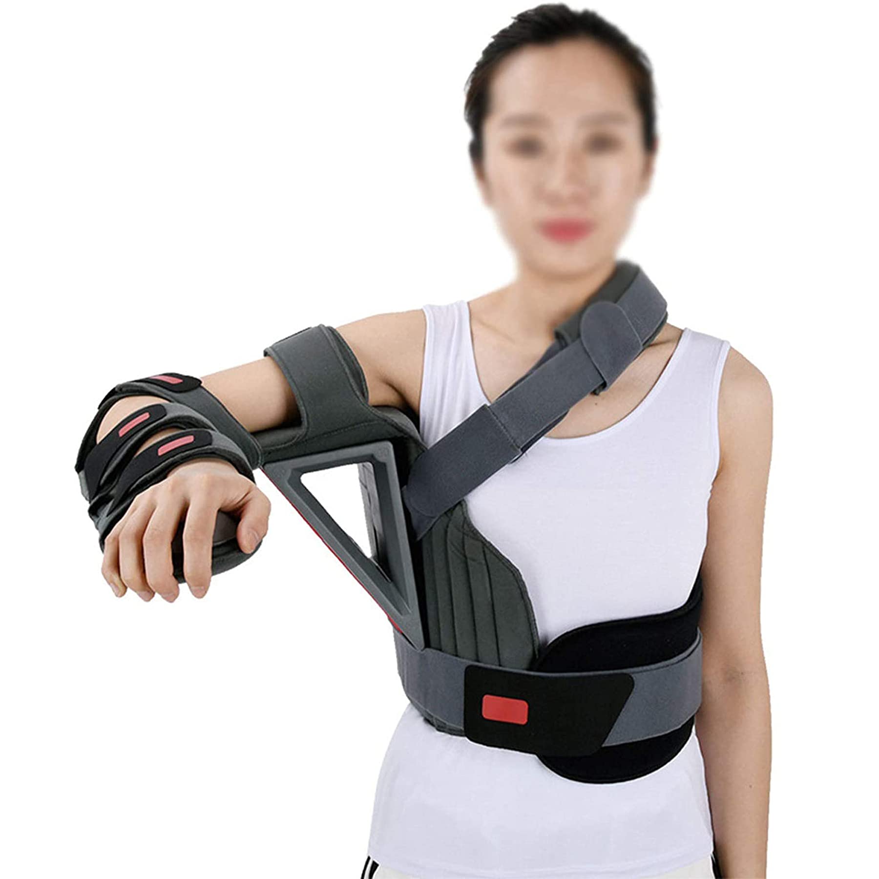 **Shoulder Abduction Immobilizer - Soft & Comfortable Arm Sling for Shoulder Injury, Torn Rotator Cuff, Dislocation, Strains & Post-Surgery Recovery - Adjustable Waist Belt Support - Ideal for Sports, Daily Use & Physical Therapy**