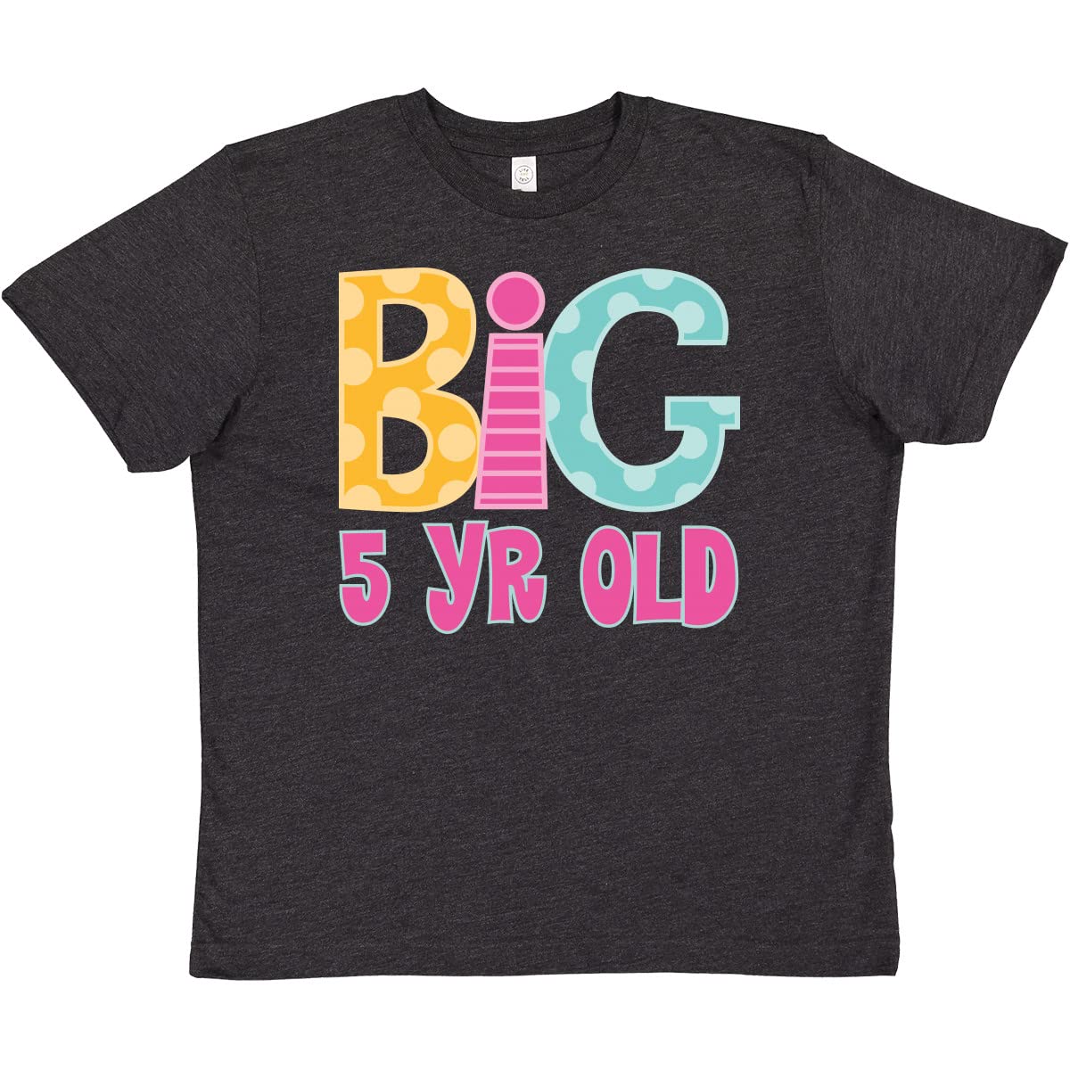 Inktastic 5th Birthday Big 5 Year Old Youth T-Shirt - Fun Kids Birthday Party Outfit & Gift for 5-Year-Olds