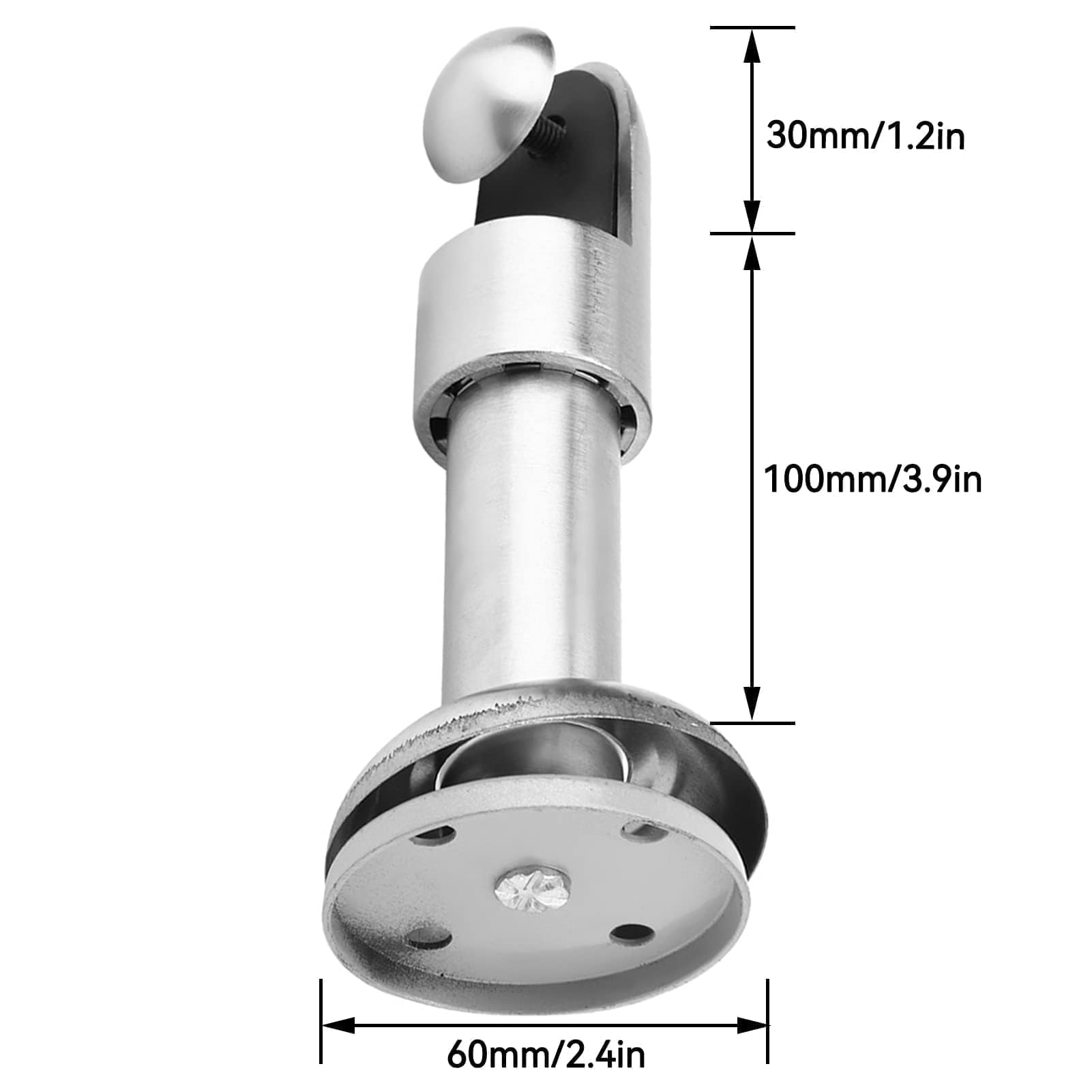 Stainless Steel Toilet Partition Feet - Restroom Hardware for Public Bathrooms