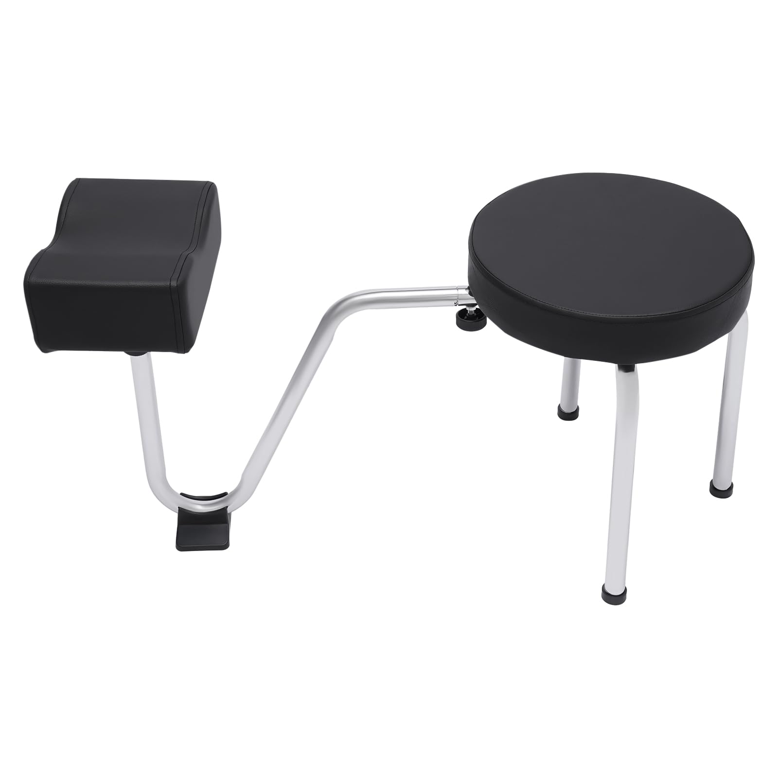 Adjustable Pedicure Stool Chair for Salon & Spa - Free-Standing Manicurist Stool with Adjustable Legs - Black Beauty Salon Furniture for Pedicures, Nail Care & Foot Treatments - Perfect for Nail Technicians & Spa Professionals