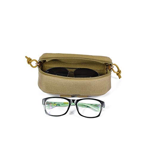 HWZ Tactical Glasses Case - Durable Outdoor Waist Pouch for Sunglasses & Eyewear Storage - Perfect for Camping, Hiking, Fishing & Military Use