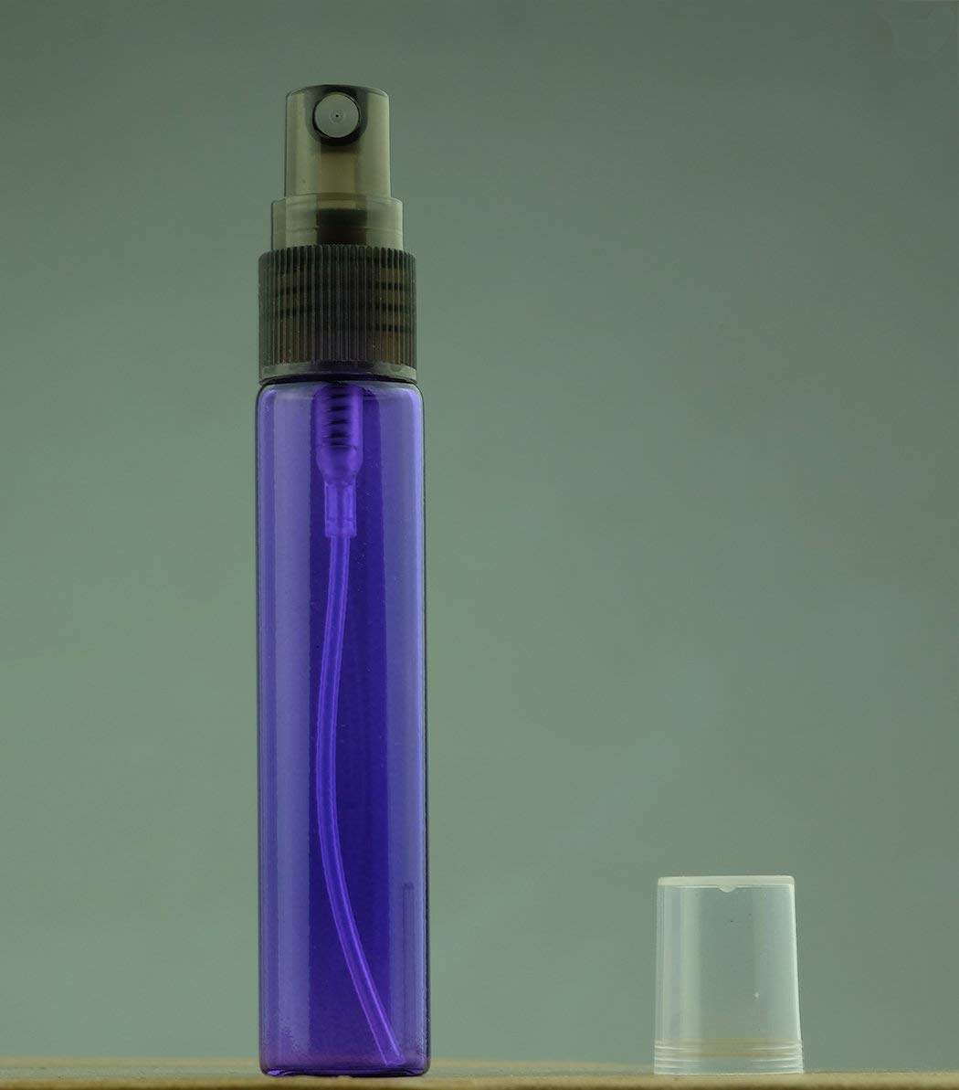 20 Pack 10ML Refillable Travel Perfume Spray Bottles - Portable Empty Atomizer for Hydrating Mist, Essential Oils & Fragrances - Bulk Set (Purple) | Perfect for Gym, Travel, Purse & Home Use