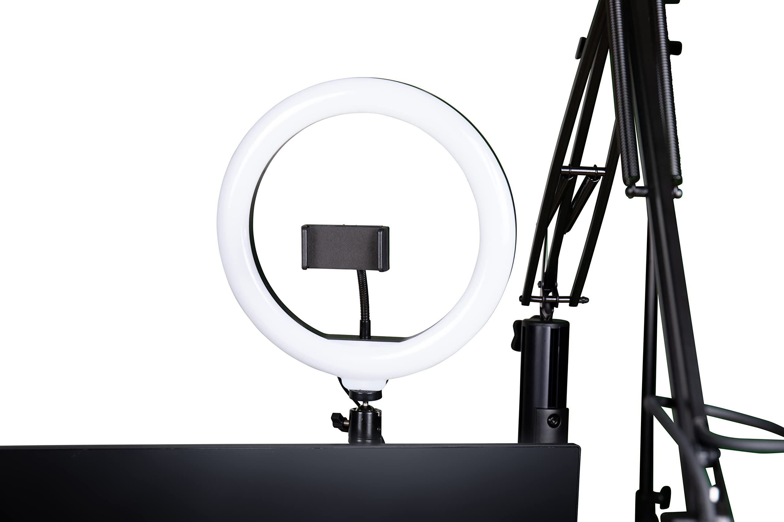 Gator ID Series Ring Light for Content Creators - Black | Perfect for YouTube & TikTok Videos