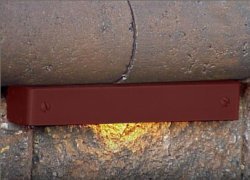 6 Inch Wall Light Fixture - Brick Red Finish for Indoor & Outdoor Home Decor