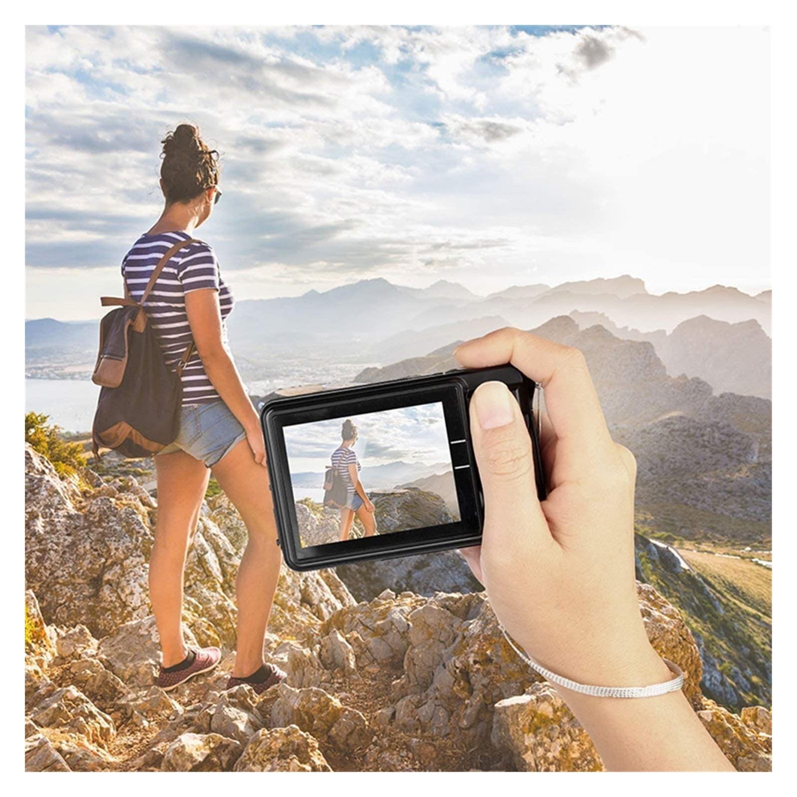 Vintage Mini Digital Camera - 18MP Portable DV with 2.7
