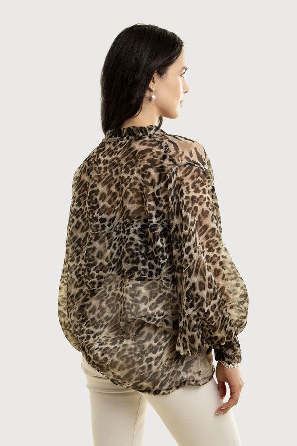 Leopard Print Tie Front Sheer Kimono Robe - Lightweight Cover Up for Women, Beachwear, Loungewear, and Boho Fashion