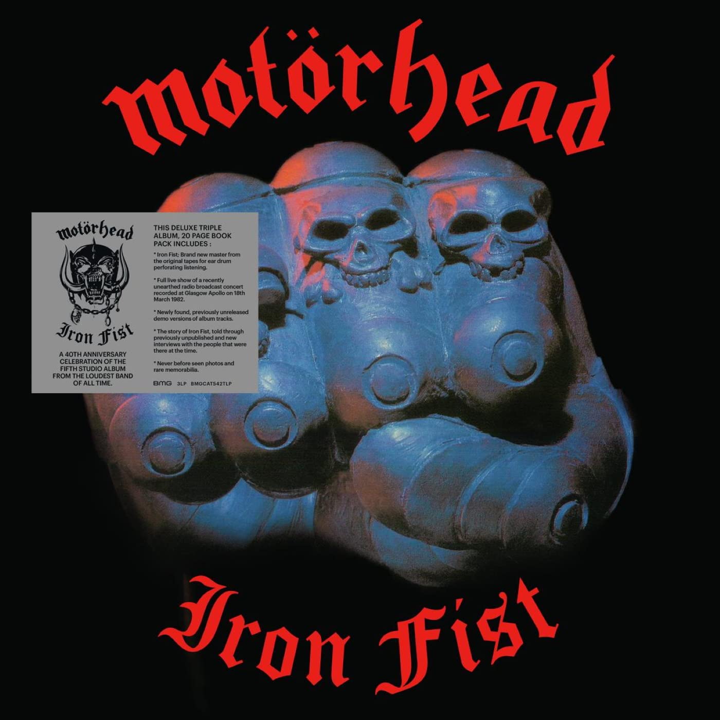 Iron Fist (40th Anniversary Edition) [3 LP Vinyl Bookpack] - Limited Collector's Set for Music Enthusiasts & Vinyl Lovers - Perfect for Home Listening, Gifts, and Special Occasions