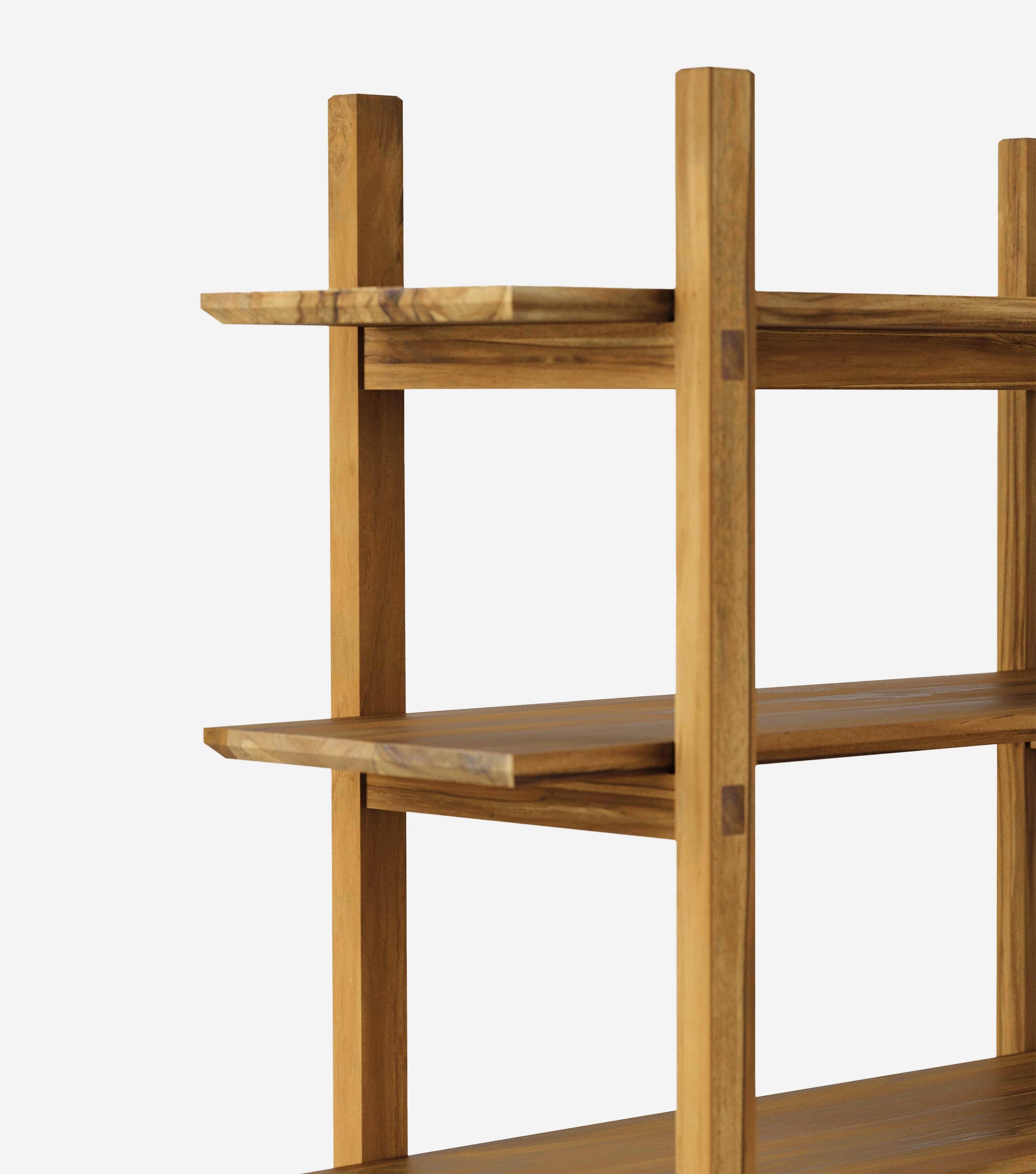 Maderas Wooden Tall Shelf - Modern 5-Tier Bookcase for Living Room, Bedroom & Office - Sturdy Storage Organizer for Books, Decor & Essentials