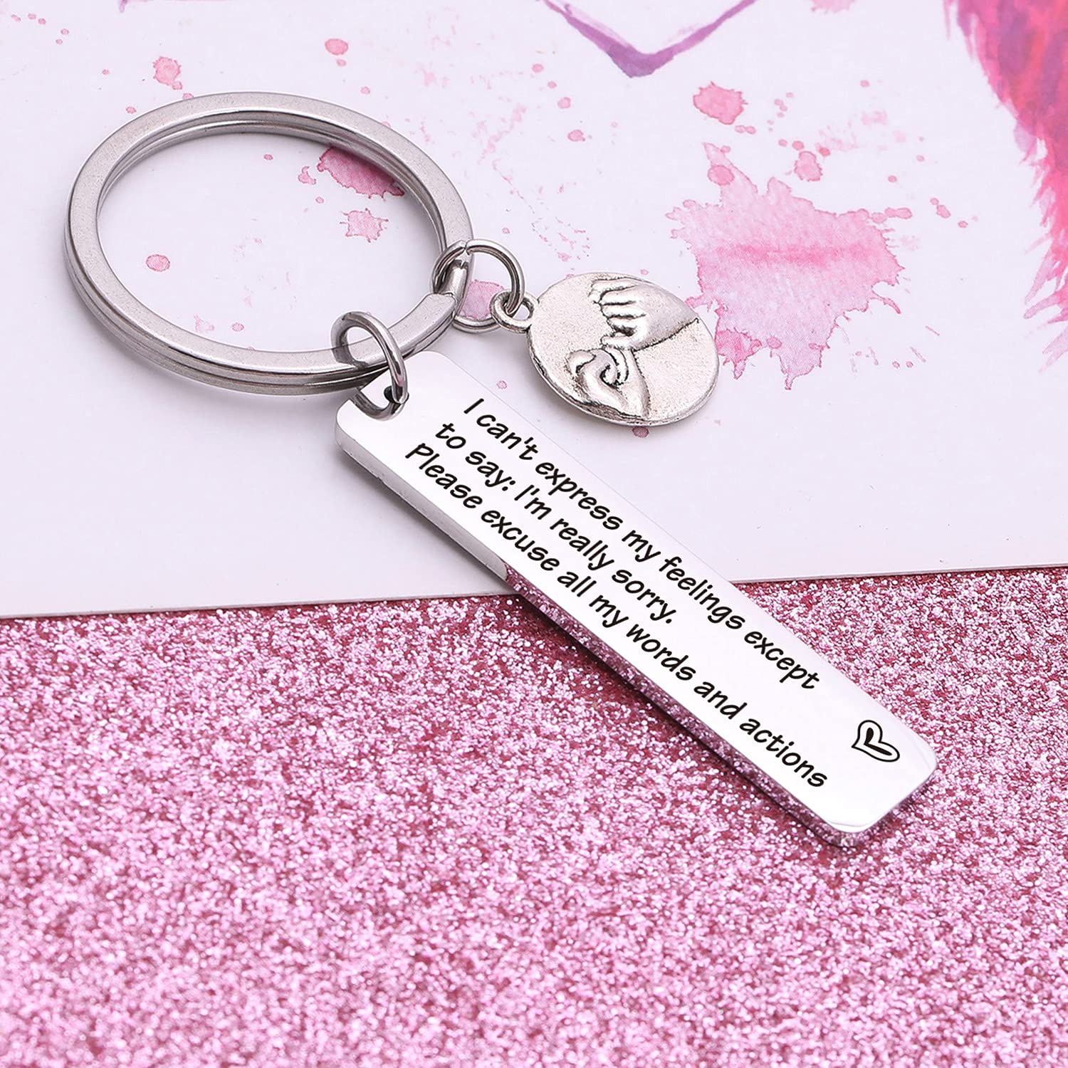 NOTHERS RSZOTW Apology Keychain for Wife, Girlfriend, Sister & BFF - Thoughtful Jewelry Gift for Her (Perfect for Birthdays, Anniversaries & Saying Sorry)