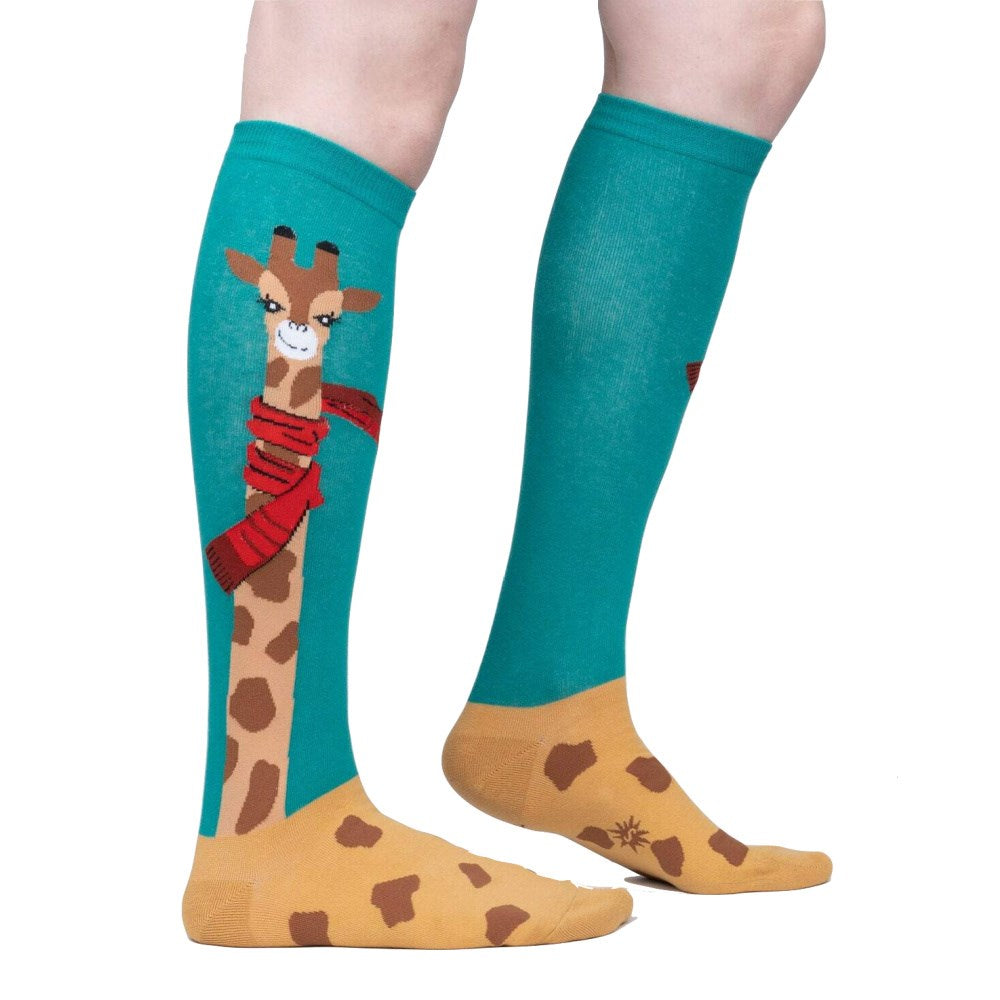 Women's Knee High Socks - Warm Winter Crew Socks with Fun Patterns - Perfect for Cold Weather, Boots & Outfits