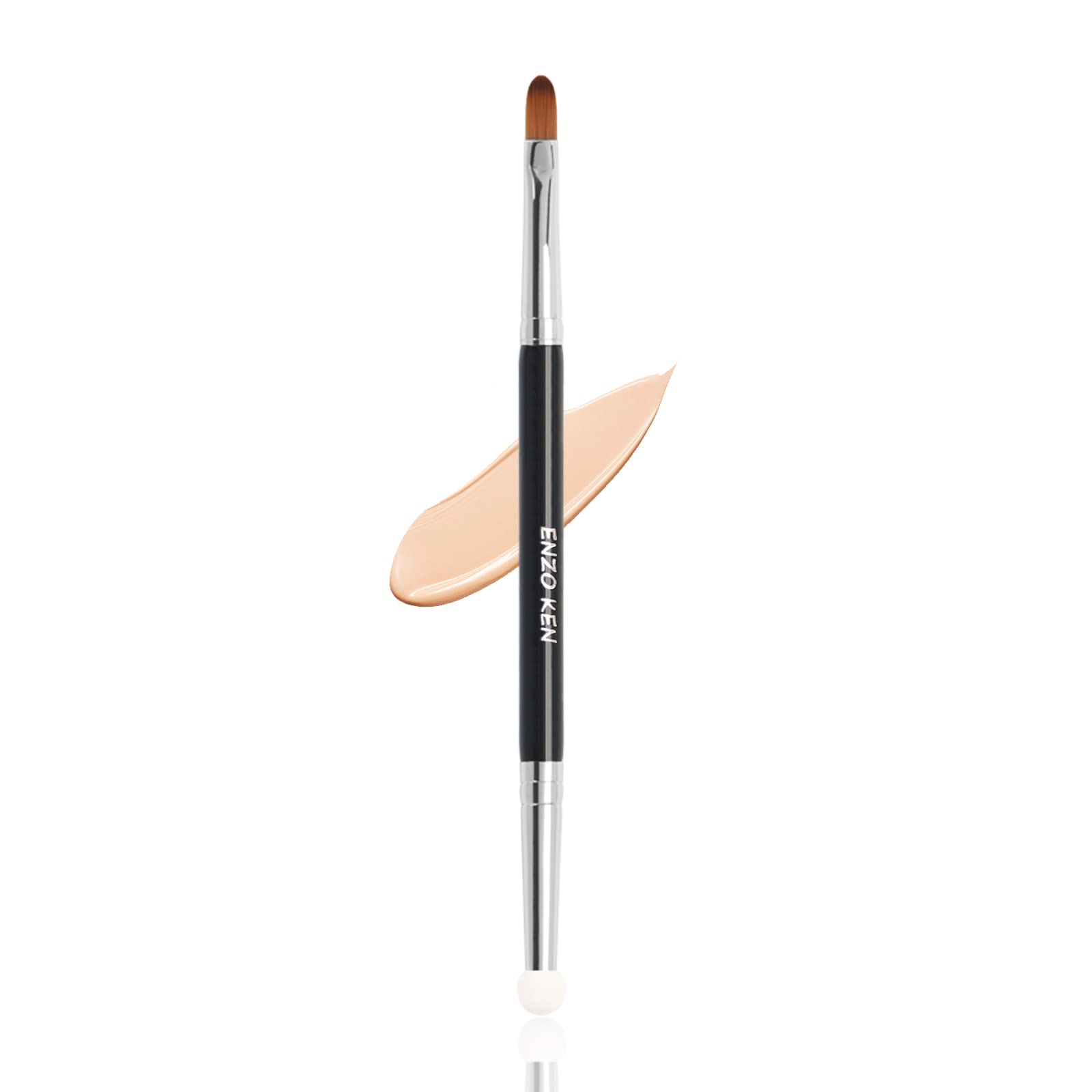 Best Under Eye Concealer Sponge & Blending Brush Set with Lip Brush – Perfect for Makeup Application, Contouring, and Touch-Ups