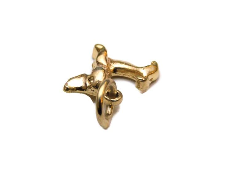 14k Yellow Gold Dachshund Dog Charm Pendant - Perfect for Necklaces, Bracelets & Pet Lover Gifts