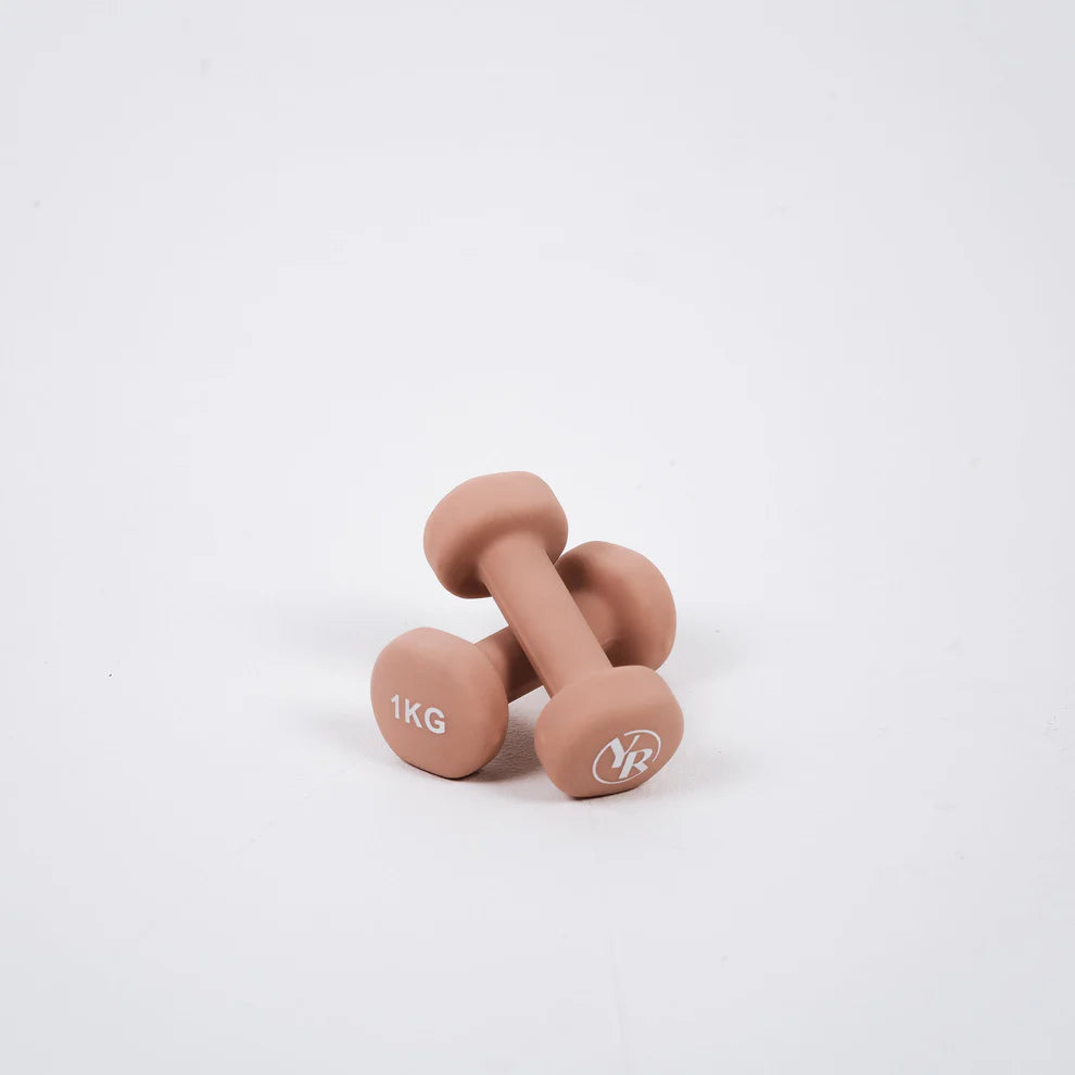 Pilates Dumbbell Hand Weights Set of 2 - Lightweight Fitness Equipment for Home Workouts, Strength Training & Toning - Perfect for Pilates, Yoga & Aerobic Exercises