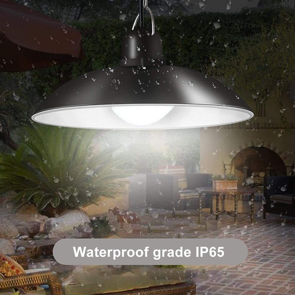 Super Bright Solar Pendant Lights with Remote Control - Adjustable 3-Level LED Lighting for Indoor/Outdoor Use - IP65 Waterproof Solar Chandelier - Perfect for Hallways, Patios, Gardens & Decorative Lighting