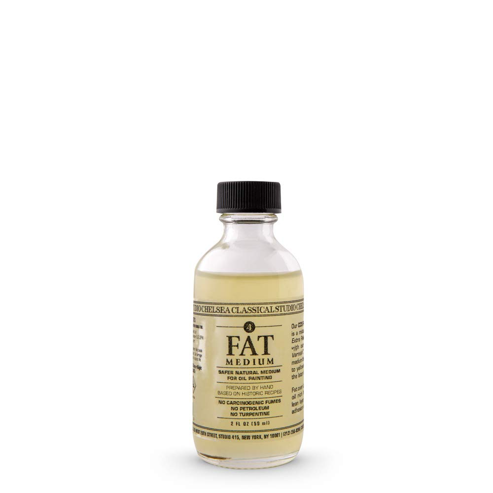 Chelsea Classical Studio Medium Clarified Lavender Fat Medium - 2 oz Bottle for Oil Painting Techniques | Enhances Adhesion, Paint Consistency, Drying Time & Gloss | Perfect for Artists, Professionals & Oil Painting Enthusiasts