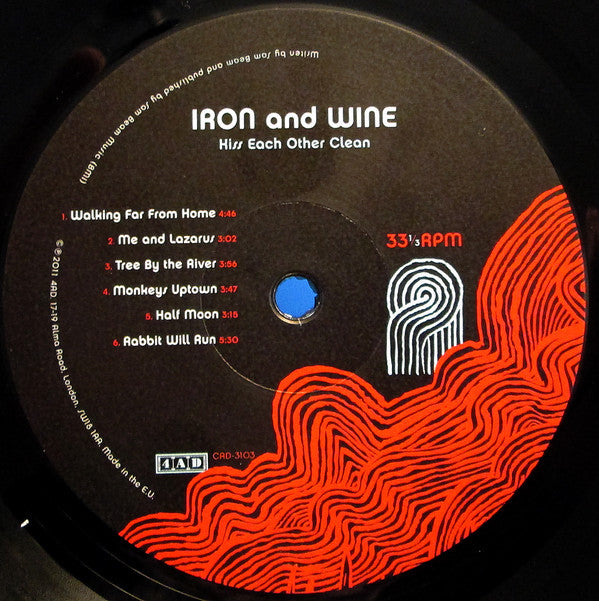 Iron And Wine - Kiss Each Other Clean Vinyl LP Album (Near Mint NM/M) | Indie Folk Music for Relaxing at Home or Gifting