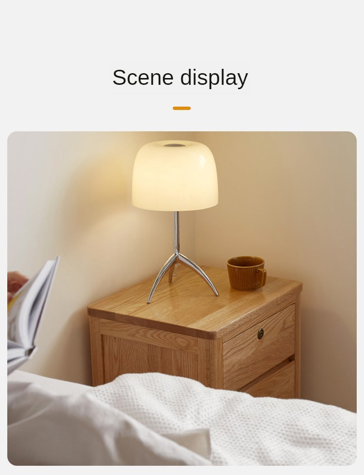 Solid Oak Wood Nightstand with Locking Drawer - Stylish and Durable Bedside Table for Bedroom, Living Room, or Guest Room
