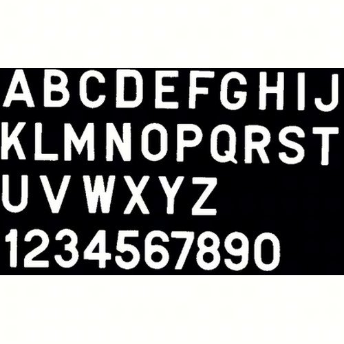 Bernard Engraving PS30WC - 3 Inch White Letter Stickers for Name Tags, Labels & Organization | Perfect for Office, School & Home Use