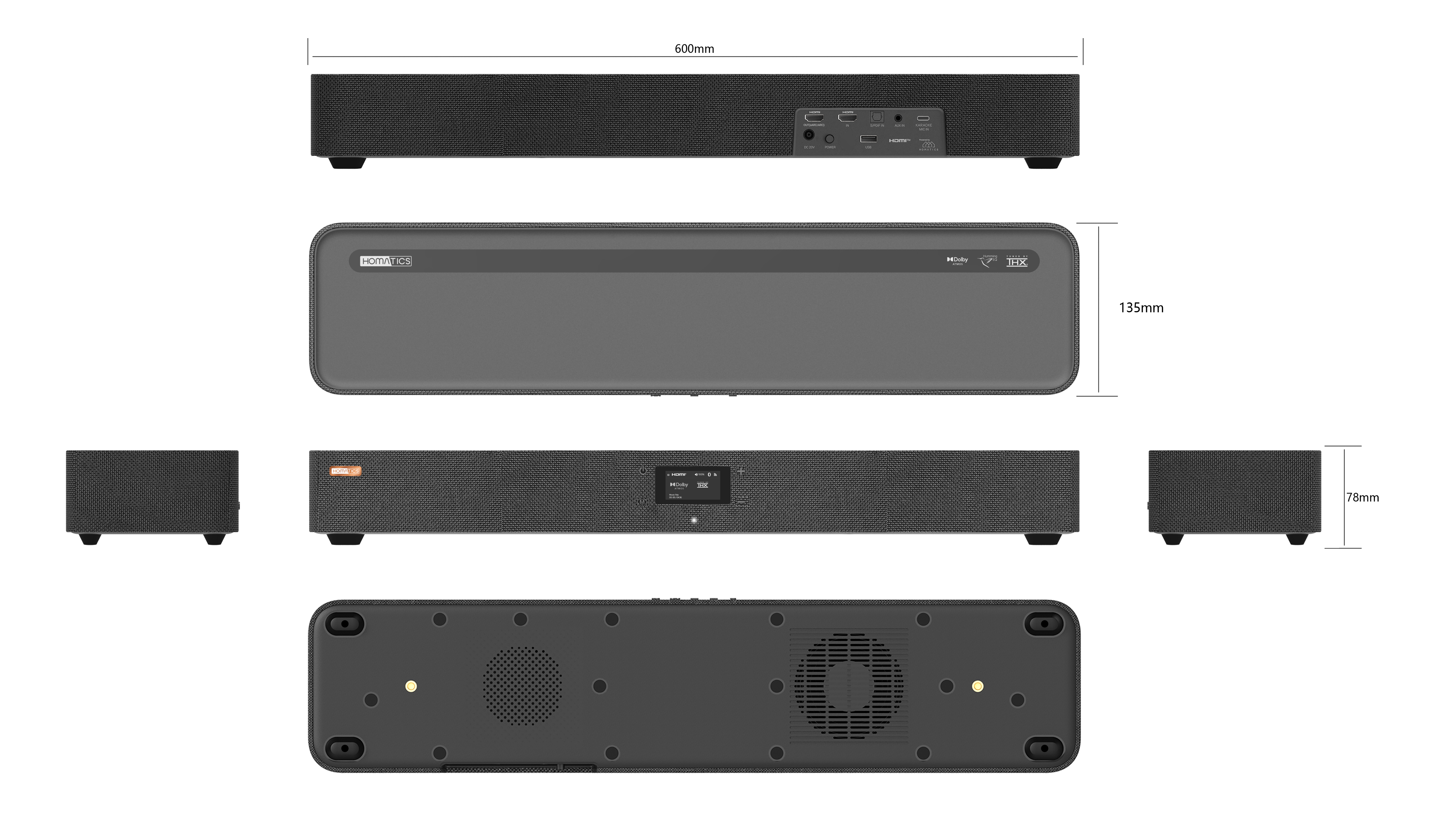 Minibar 600 (Model D Plus) - 5.1.4CH Smart Soundbar with Built-in Android TV Stick | Home Theater System for Movies, Gaming & Music Streaming