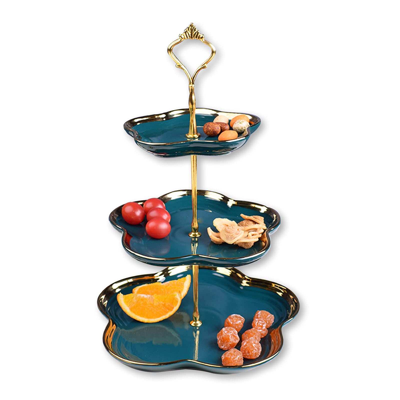 Stackable 3-Tier Fruit & Snack Bowls - Multi-Layer Display Tray for Fruits, Candy, Nuts & Dried Fruits | Perfect for Kitchen Counter, Dining Table & Party Serving