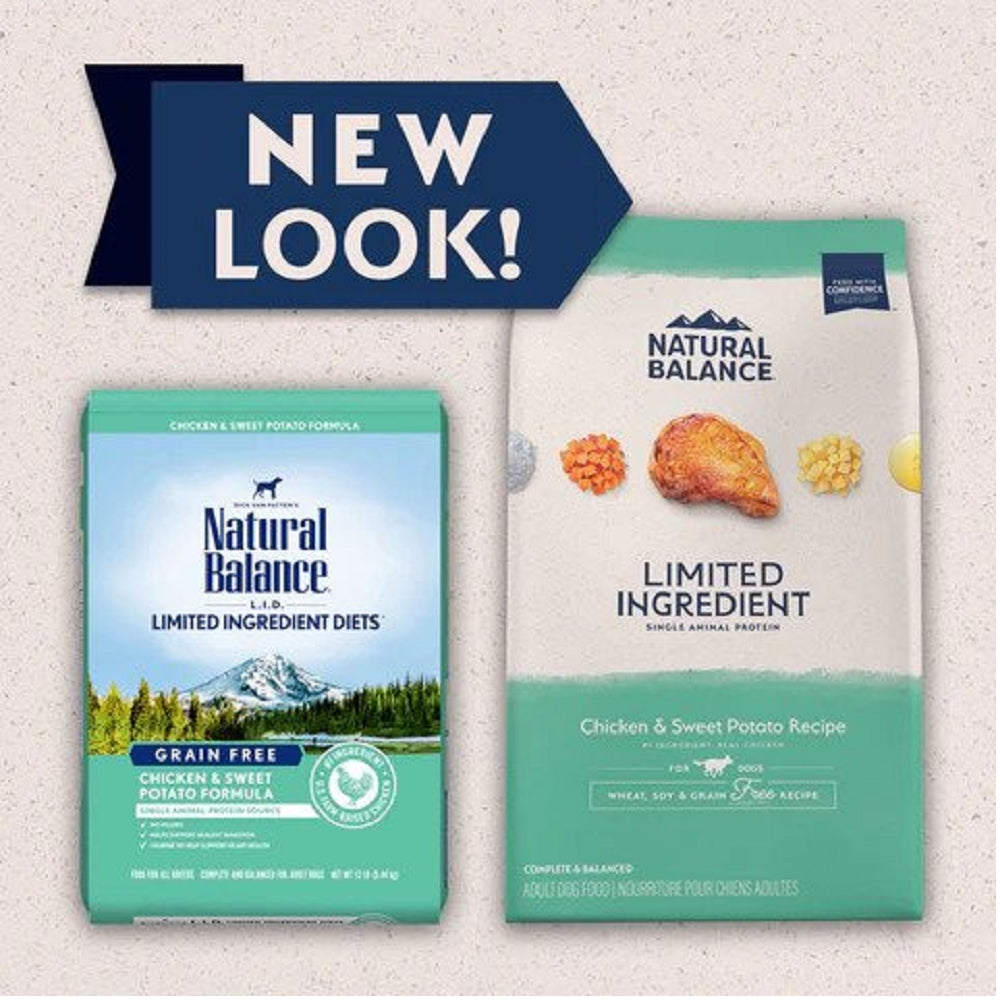Limited Ingredient Grain-Free Dry Dog Food for Adults - Chicken & Sweet Potato Recipe - Perfect for Sensitive Stomachs & Allergies | Ideal for Home Feeding & Outdoor Adventures