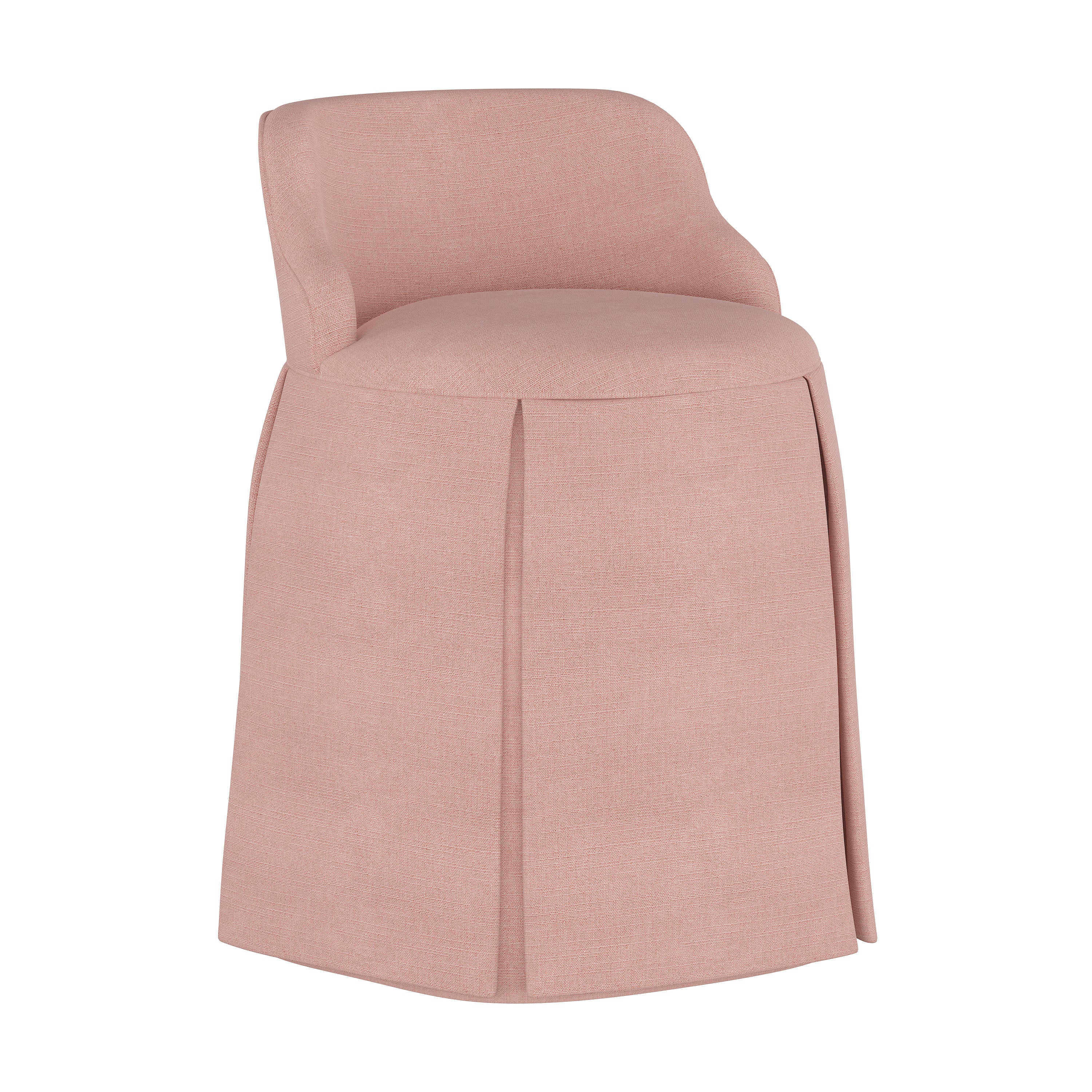 Pipi Vanity Chair - Elegant Makeup Dressing Stool with Upholstered Seat & Gold Metal Legs, Perfect for Bedroom, Boudoir, Vanity Table & Beauty Salon