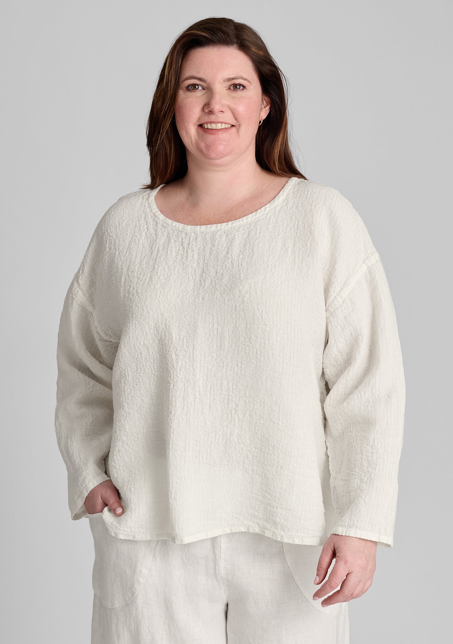 Stylish Long Sleeve Linen Shirt for Women - Breathable & Comfortable Casual Wear - Perfect for Office, Travel, and Summer Outfits