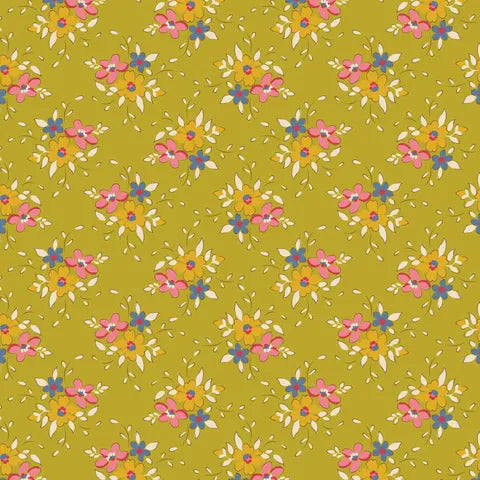 Tilda Spring and Easter Pastels Fabric - 130119 Frida Lime - Perfect for DIY Crafts, Quilting, and Seasonal Home Decor