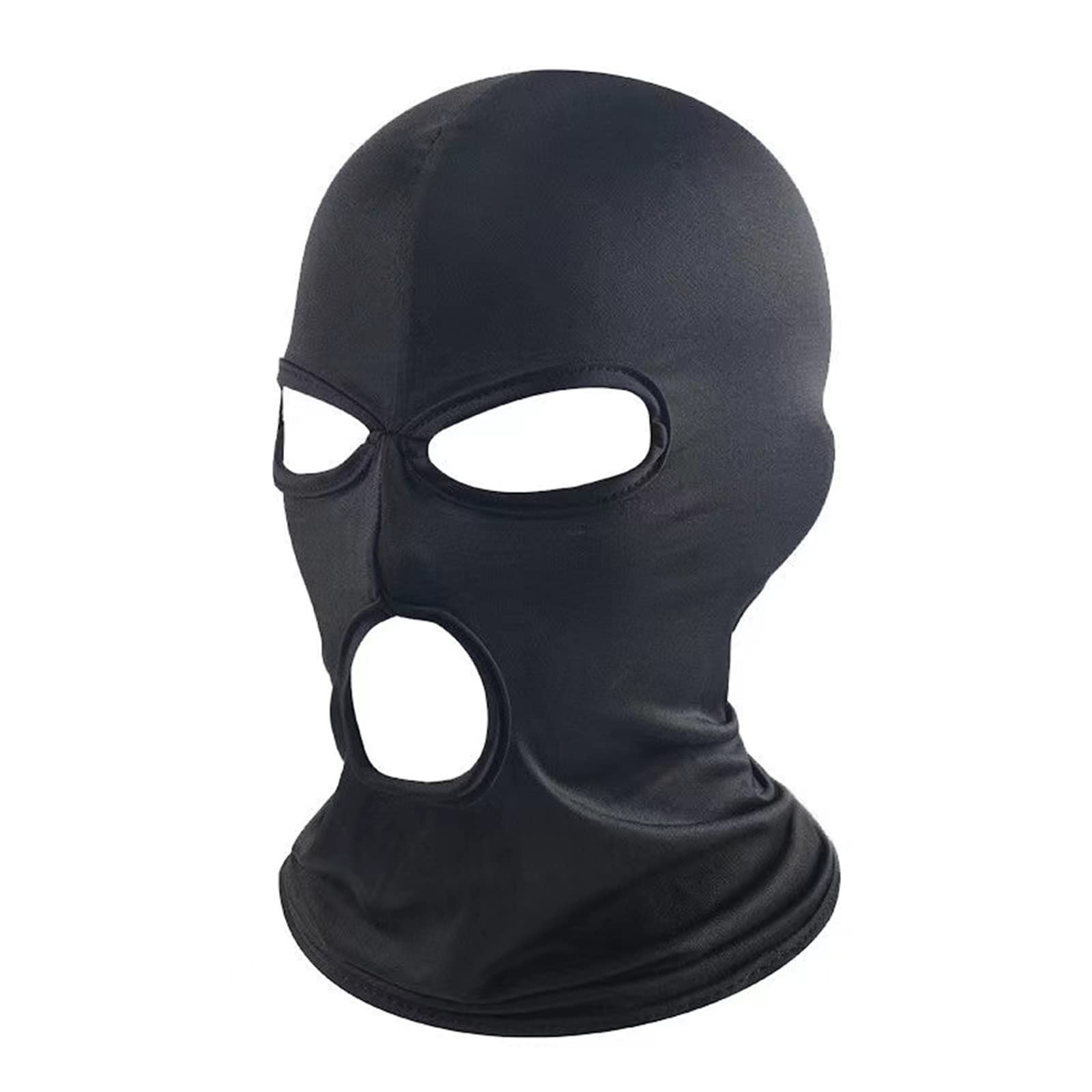 3 Hole Full Face Mask for Men & Women - Breathable Thin Balaclava for Motorcycle, Bike, Hunting, Cycling, Ski & Outdoor Sports - Cold Weather Protection & UV Defense