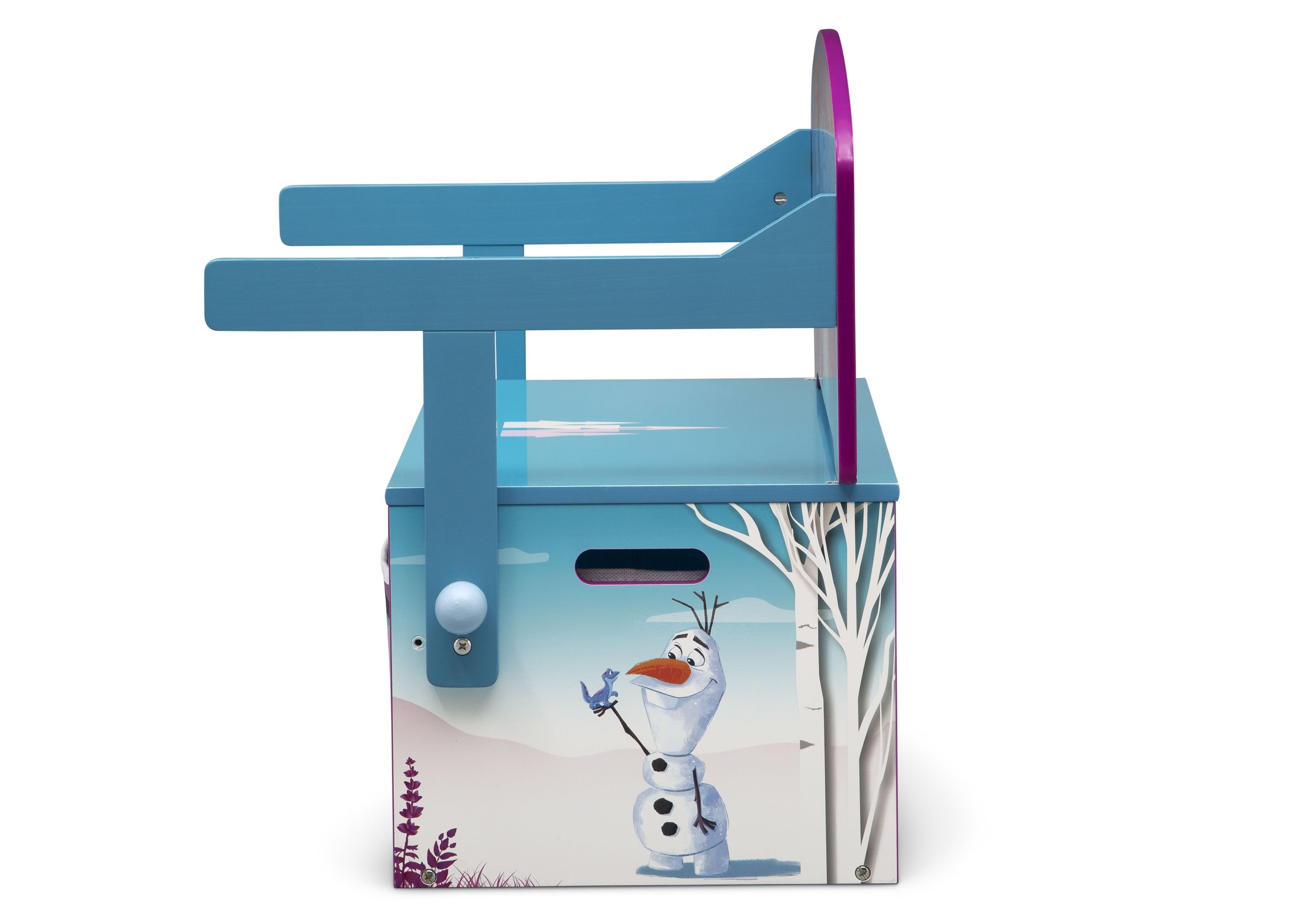 Frozen II Convertible Activity Bench for Kids - Multifunctional Toy Storage & Play Table - Perfect for Bedroom, Playroom & Nursery - Disney Frozen Themed Furniture