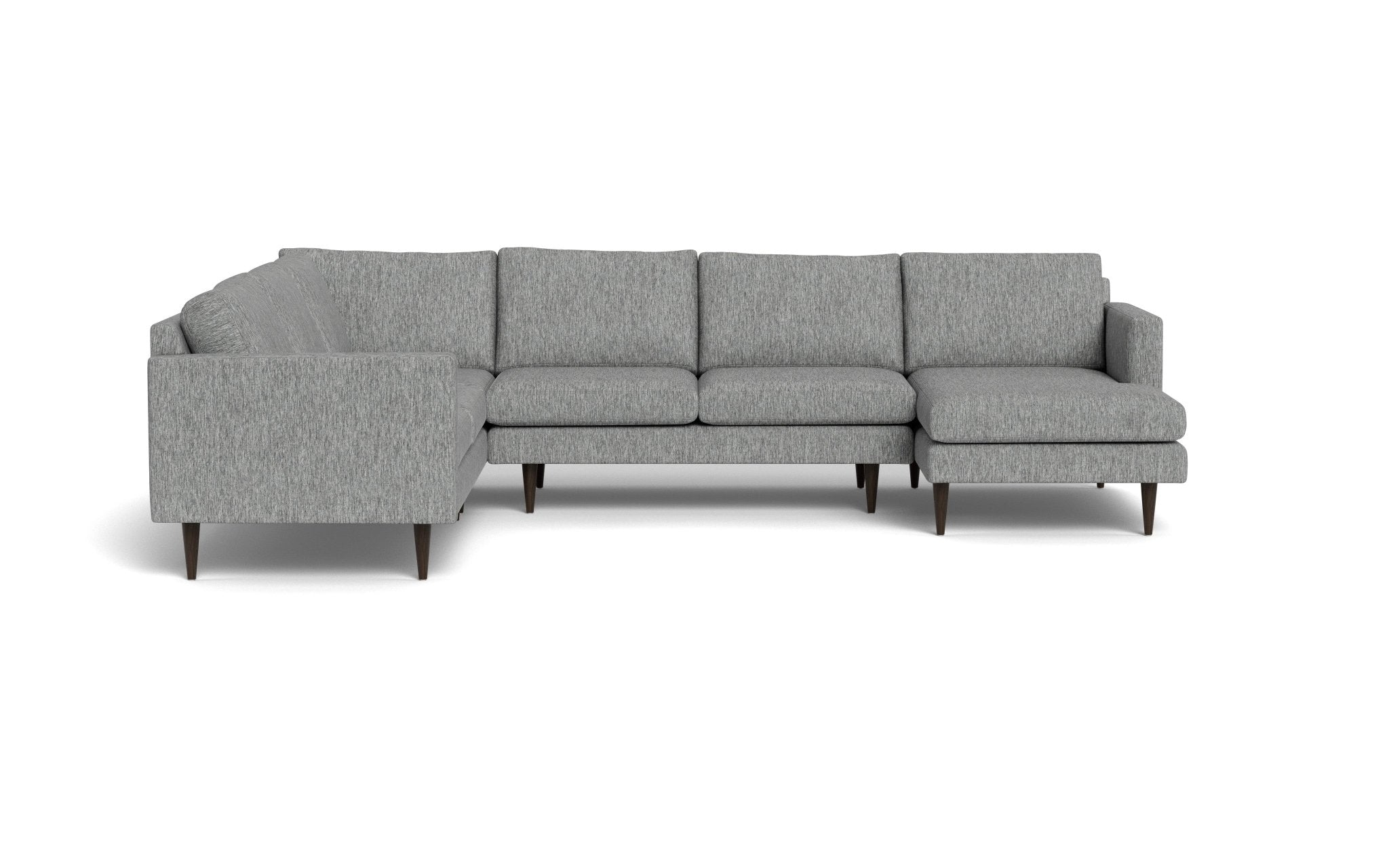 Wallace 131 Modern Untufted Corner Sectional Sofa with Right Chaise - Perfect for Living Room, Lounge & Family Room Comfort