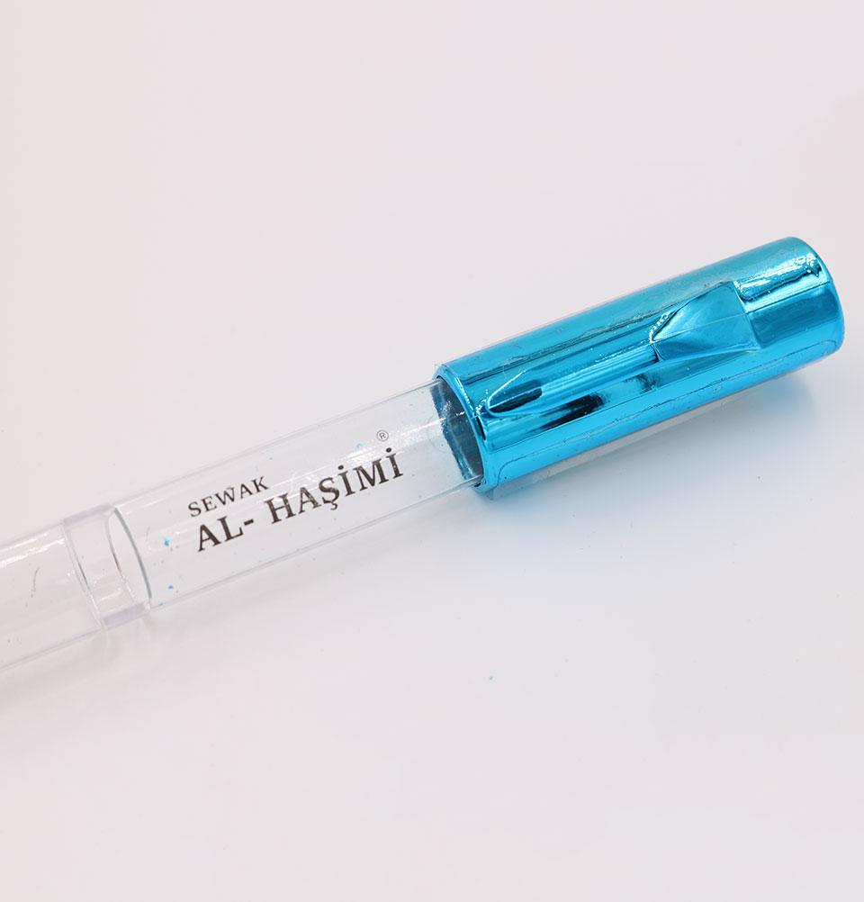 Premium Islamic Peelu Miswak Stick with Cutter & Storage Case - Natural Teeth Cleaning for Fresh Breath & Oral Hygiene - Perfect for Travel, Home & Daily Dental Care (Blue)