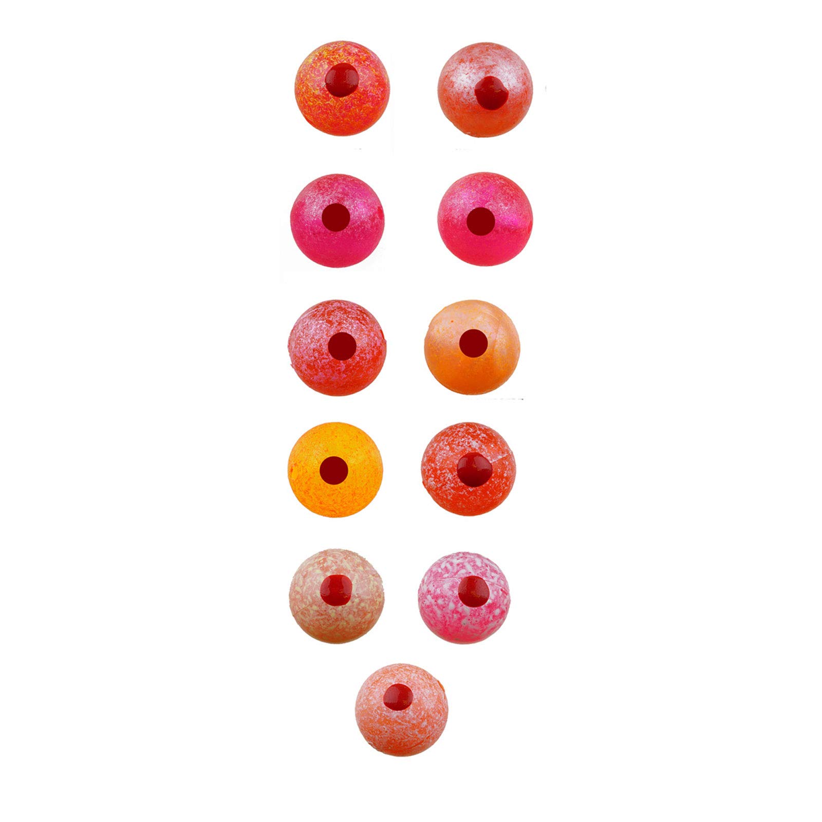 UV2 Spirit River Fusion Egg Beads 8mm Fireball Orange - Perfect for Fly Fishing, Jewelry Making, and DIY Crafts