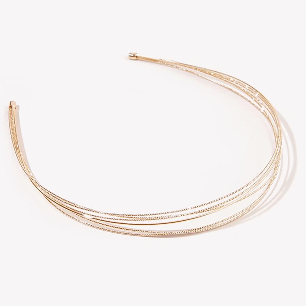 Elegant Metal Wire Headbands for Women - Minimalist Hair Hoops & Wedding Hair Accessories | Fashionable Headpieces for Girls, Brides & Everyday Wear