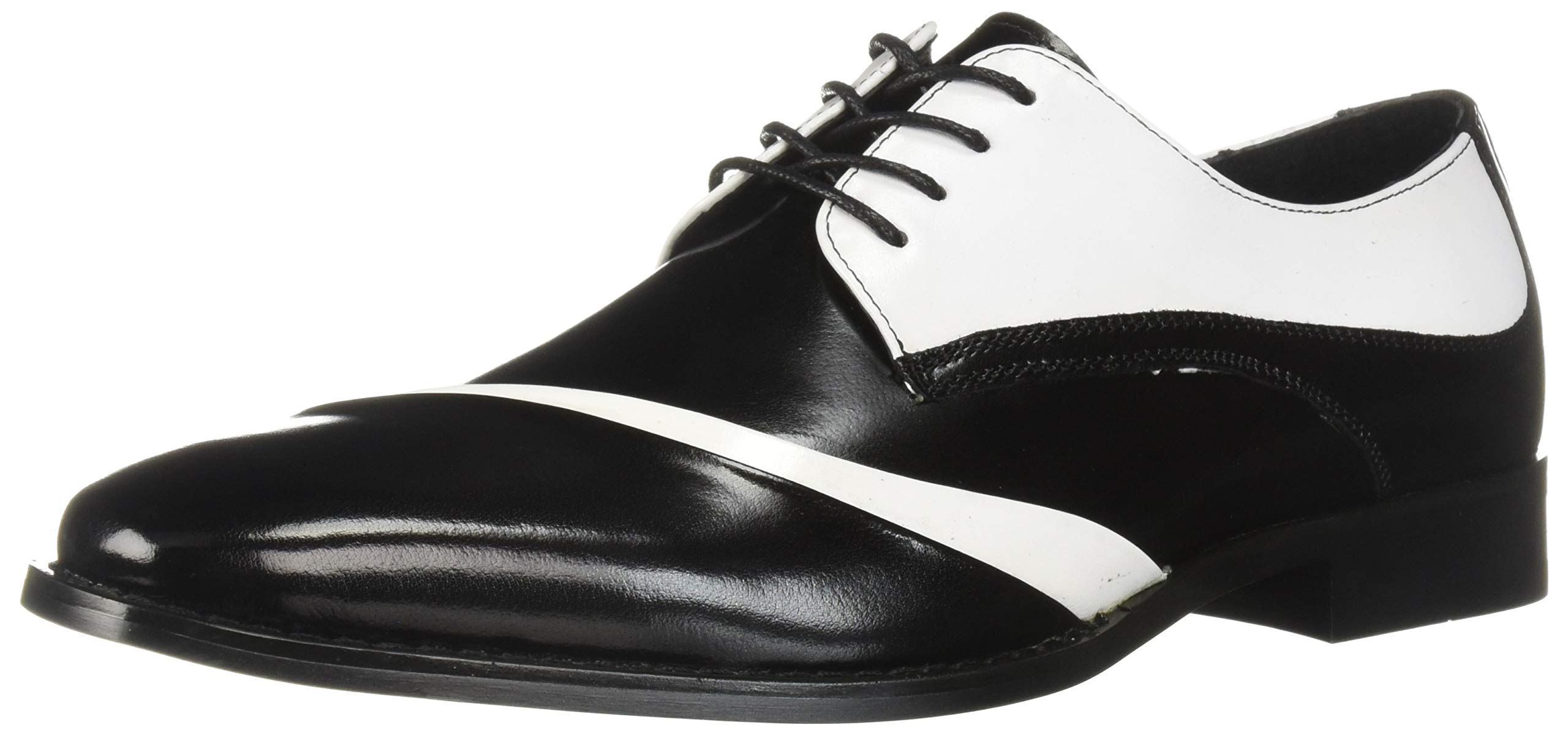 STACY ADAMS Men's Talmadge Folded Vamp Lace-up Dress Oxford Shoes - Classic Business Formal & Wedding Attire for Professional Style