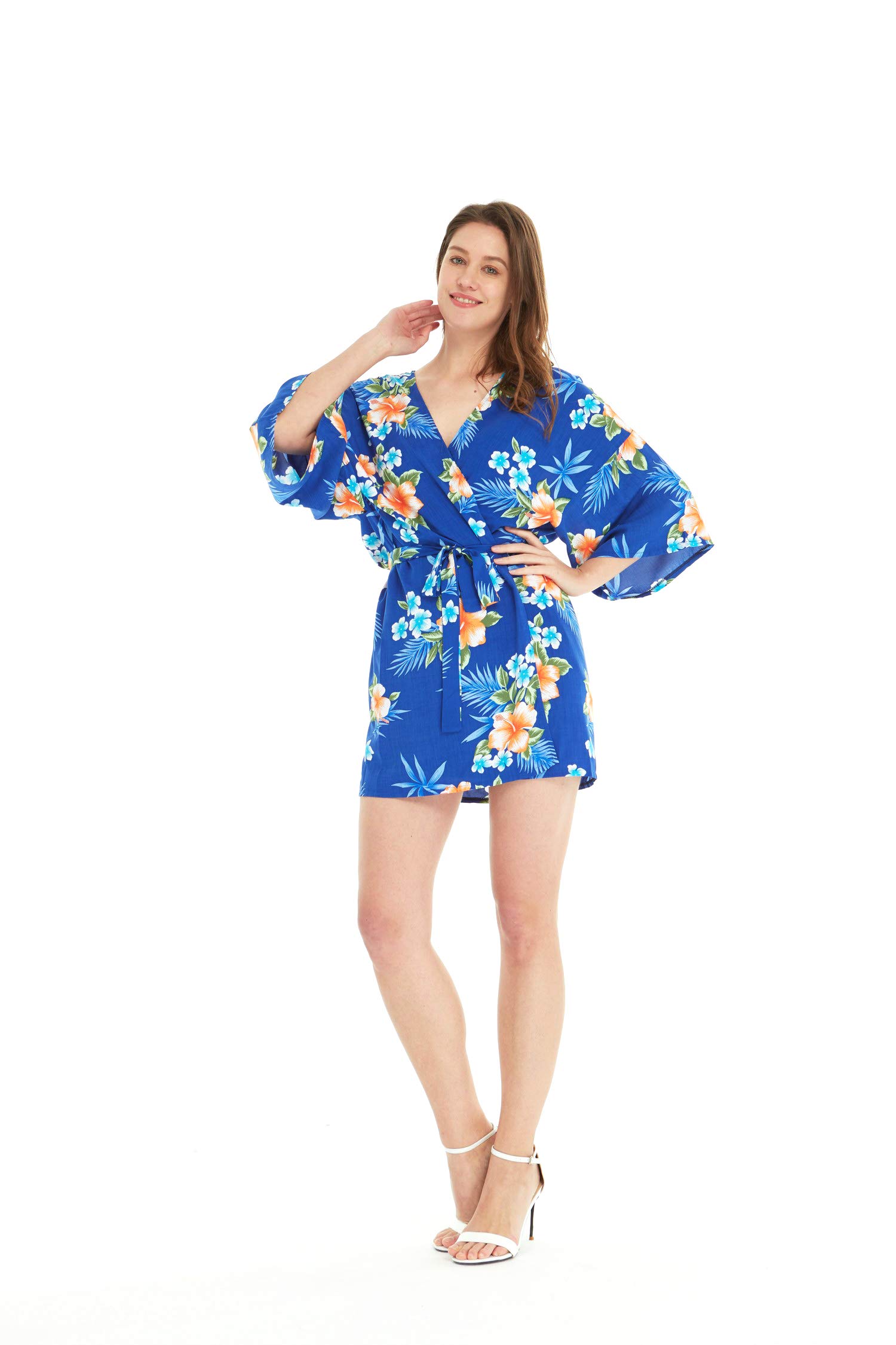 Hawaiian Luau Outfits for Family - Matching Hibiscus Print Shirts & Dresses for Men, Women, Boys & Girls | Beach Party, Summer Vacation, Tropical Theme Party Attire