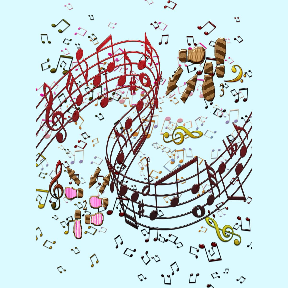 Design By Humans Men's Music Dance Pop Graphic T-Shirt by Chublac - Soft Cotton Tee for Concerts, Parties & Casual Wear