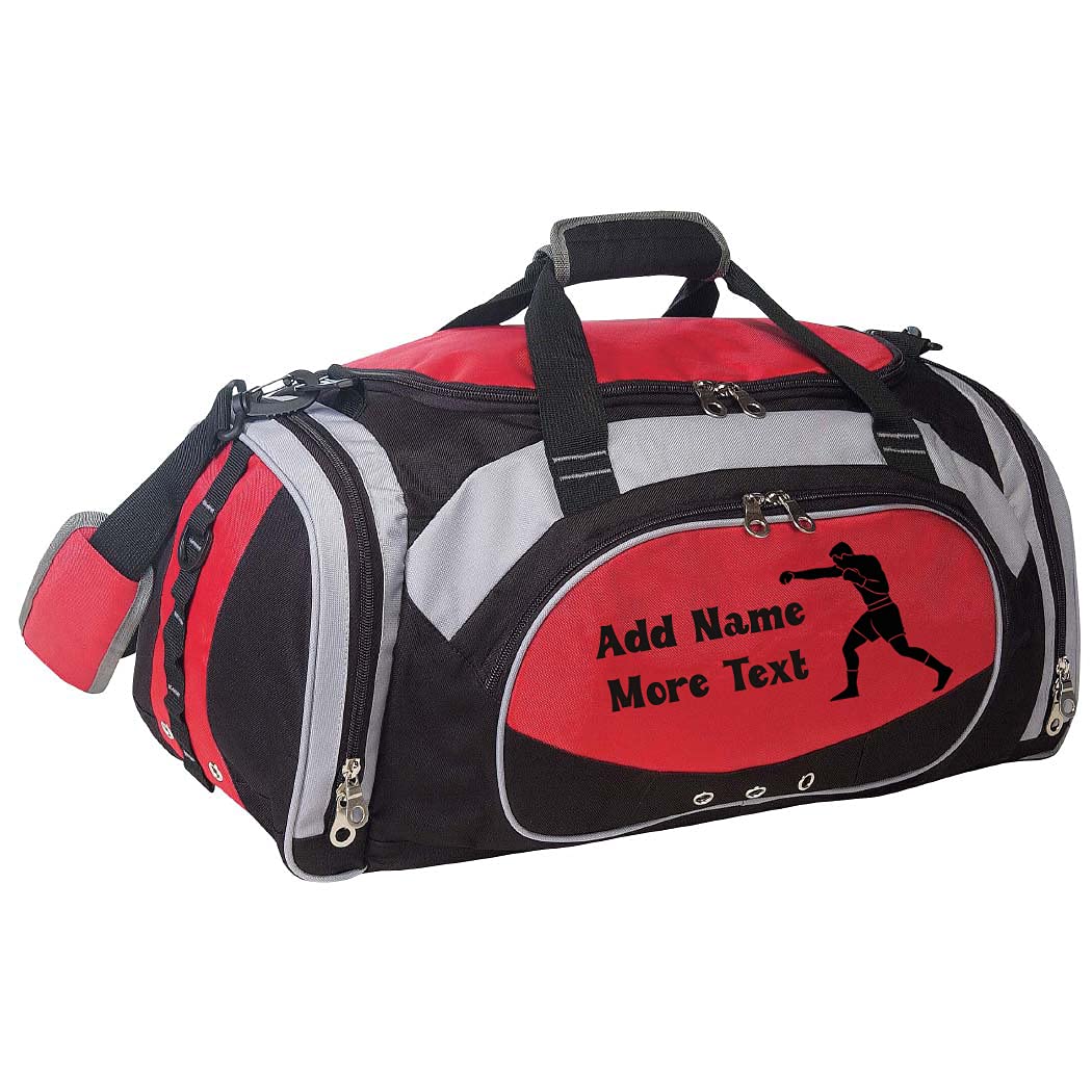 Custom Personalized Sports Duffel Bag with Name & Text - Boxing Gym Bag for Training, Travel & Workout Gear Storage